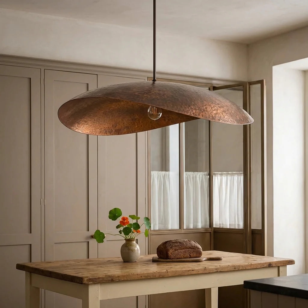 Sola Hammered Copper Pendant Lamp