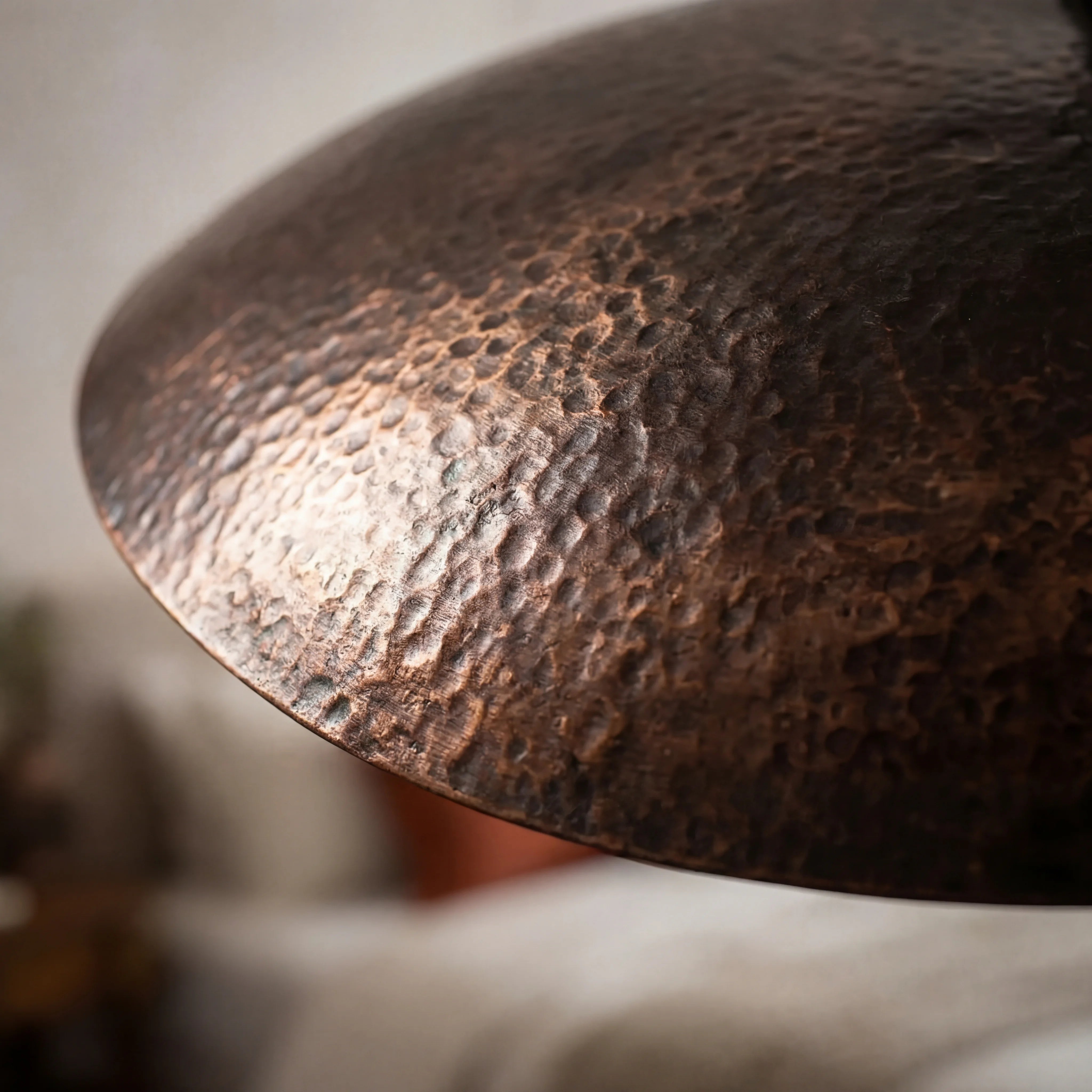 Sola Hammered Copper Pendant Lamp