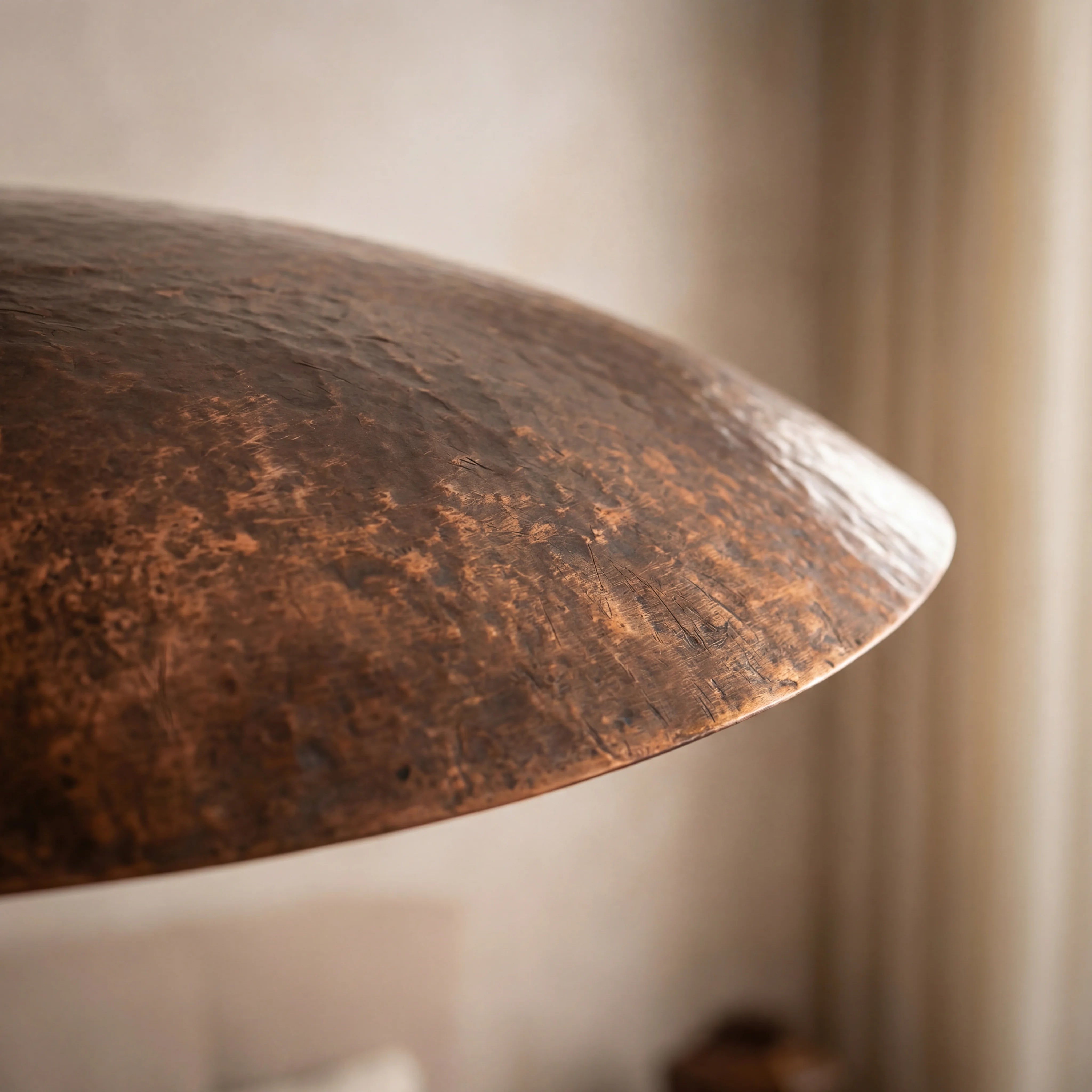 Sola Hammered Copper Pendant Lamp
