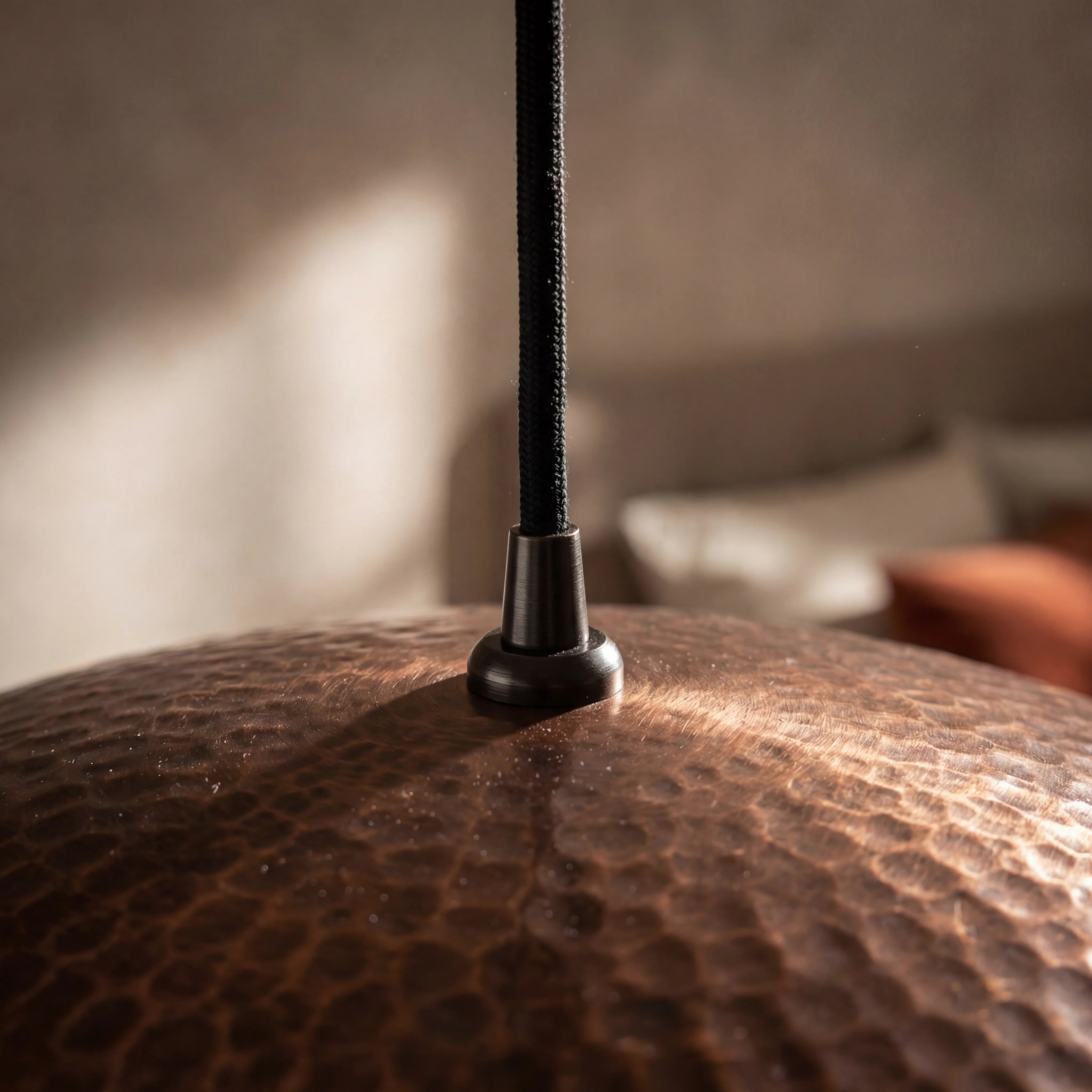 Sola Hammered Copper Pendant Lamp