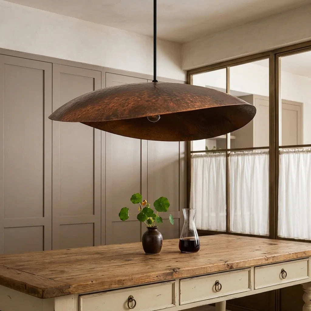Sola Hammered Copper Pendant Lamp