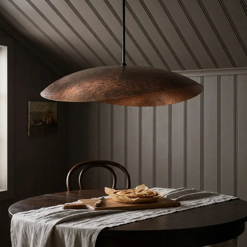 Sola Hammered Copper Pendant Lamp
