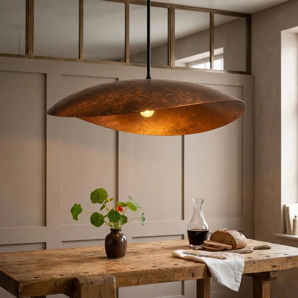 Sola Hammered Copper Pendant Lamp
