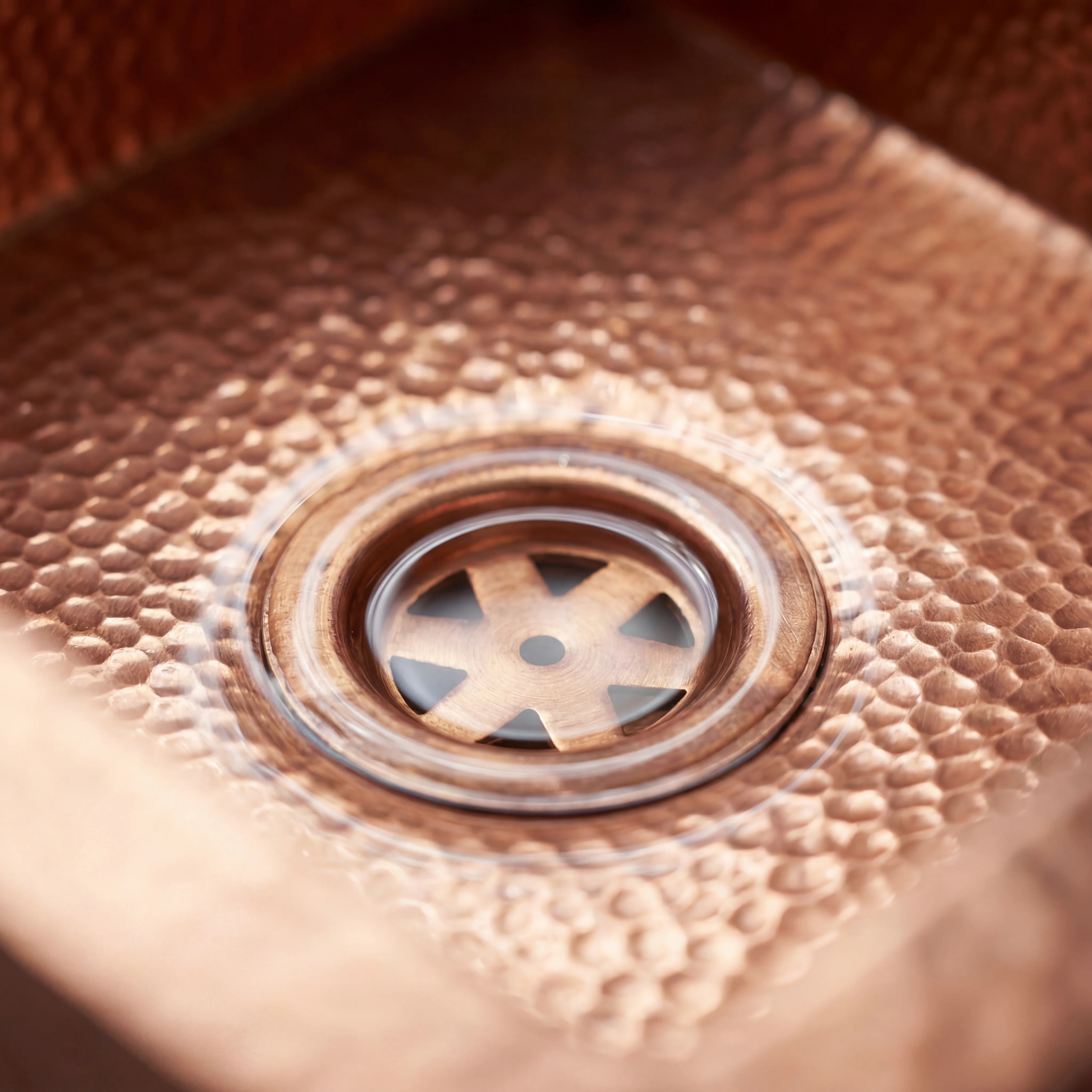 Hammered Copper Undermount Kitchen Sink