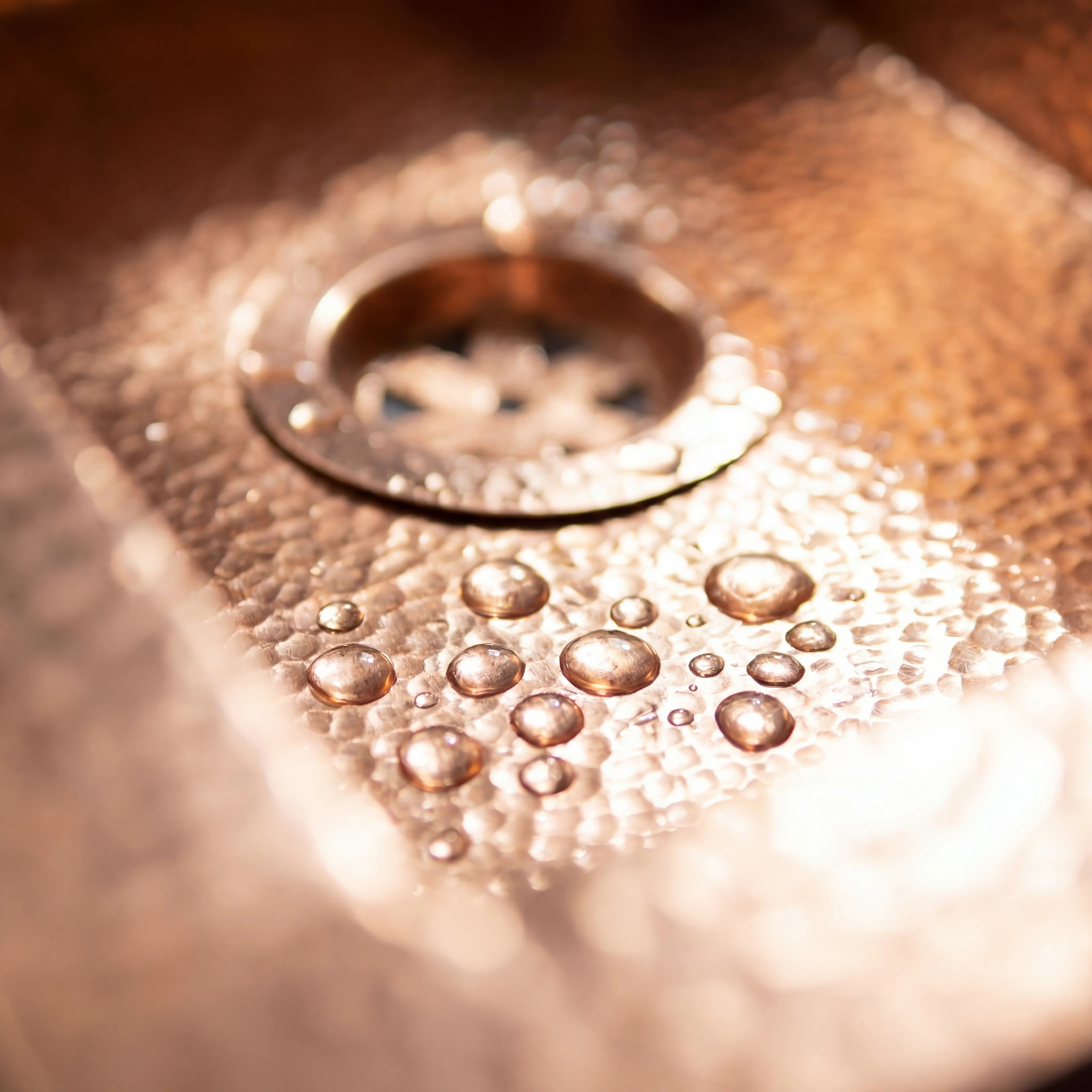 Hammered Copper Undermount Kitchen Sink