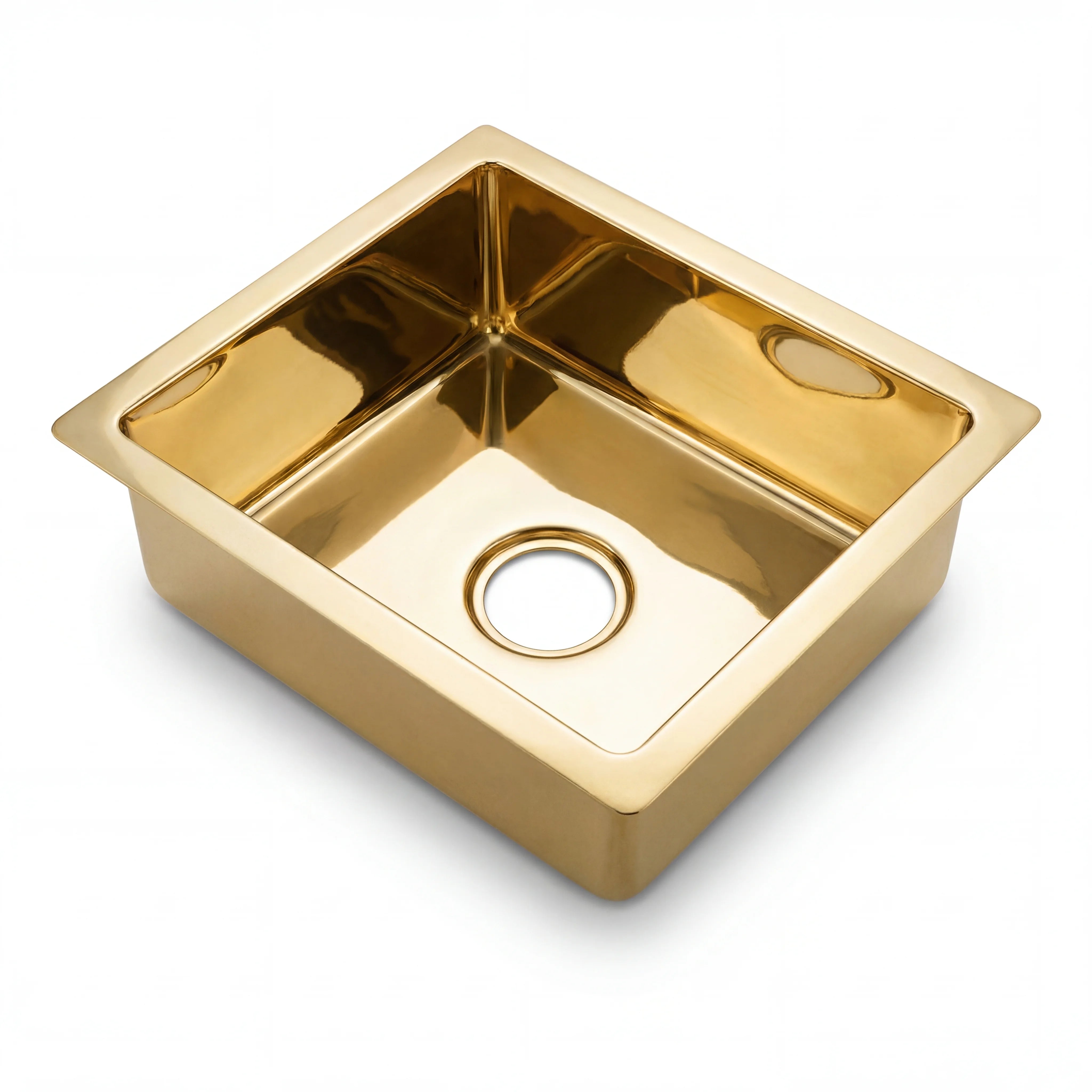 Polished Brass Undermount Kitchen Sink