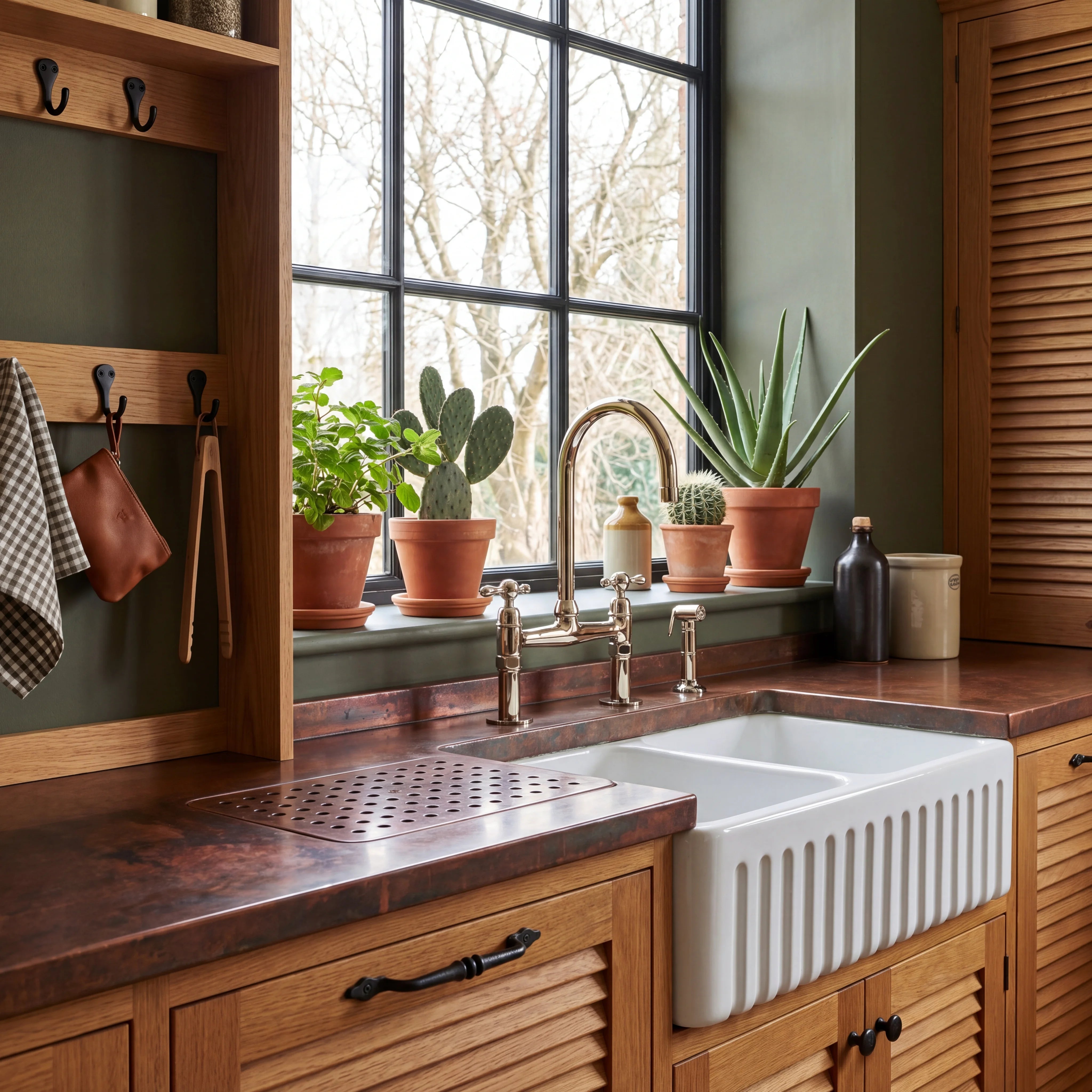 Polished Nickel Bridge Kitchen Faucet