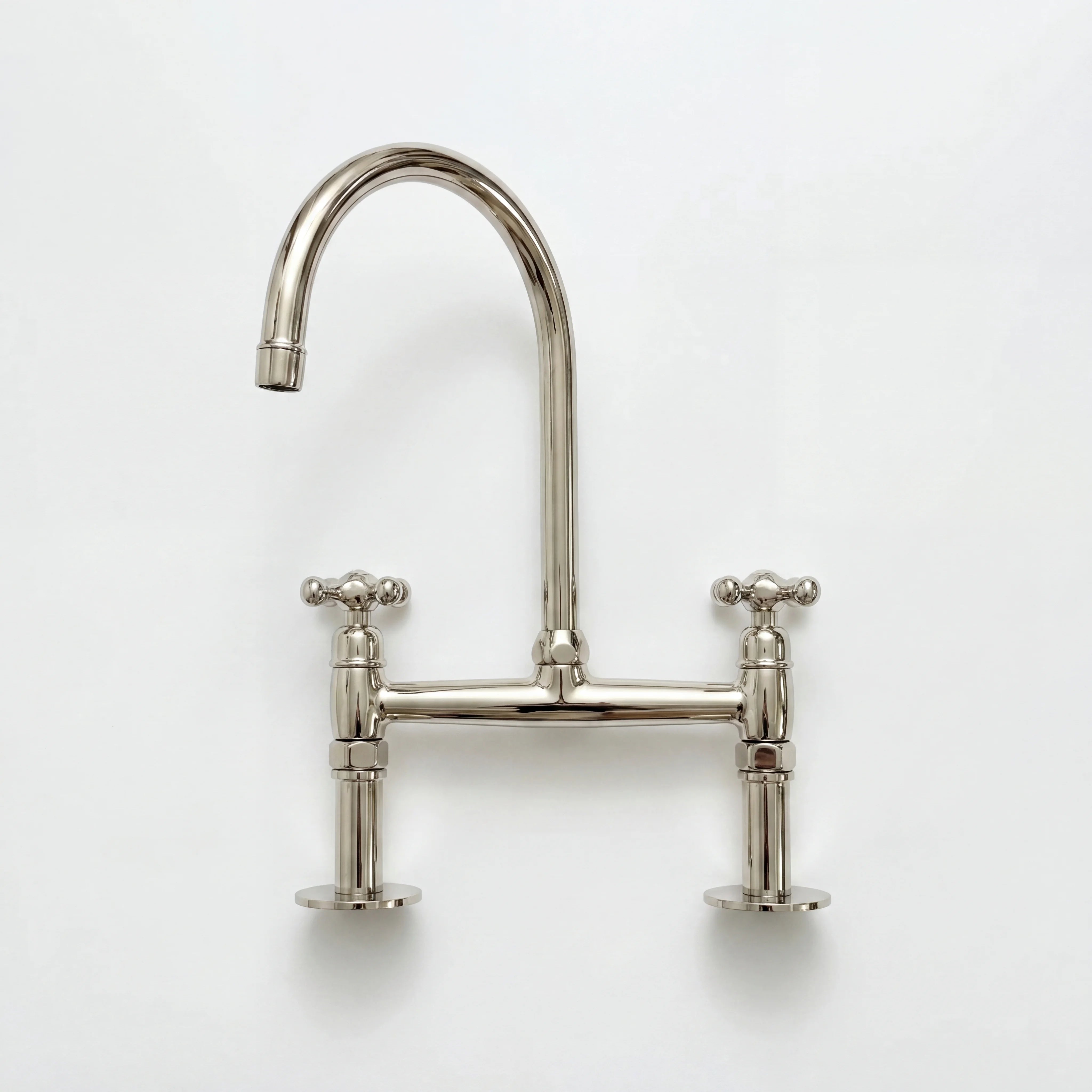 Polished Nickel Bridge Kitchen Faucet