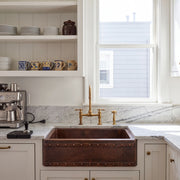 Anvil Riveted Copper Farmhouse Sink