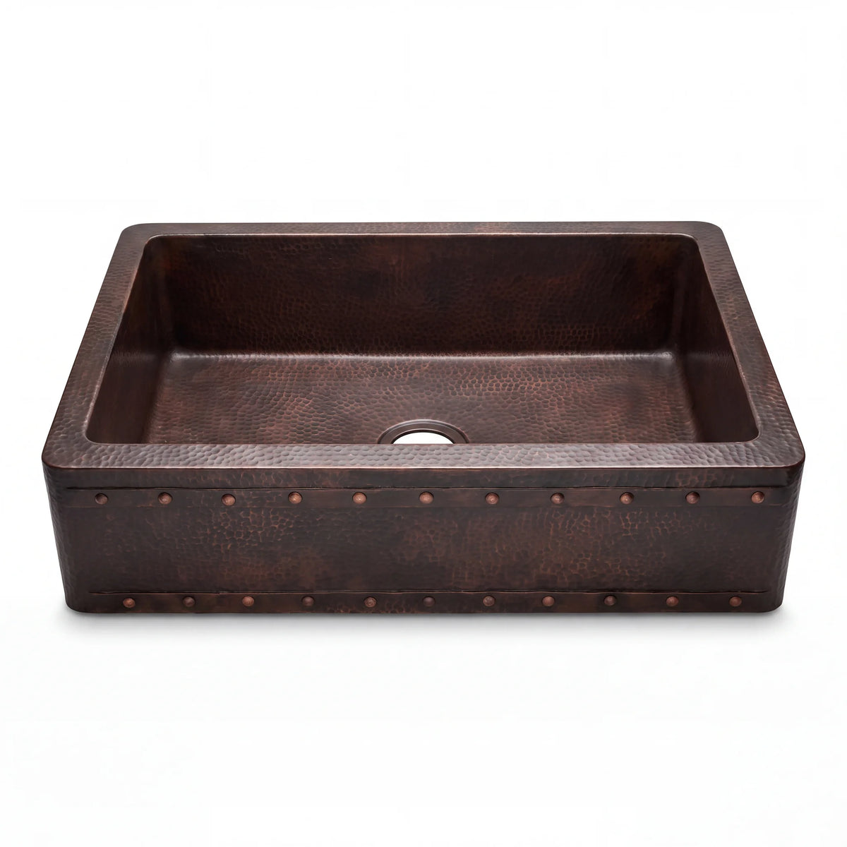 Anvil Riveted Copper Farmhouse Sink