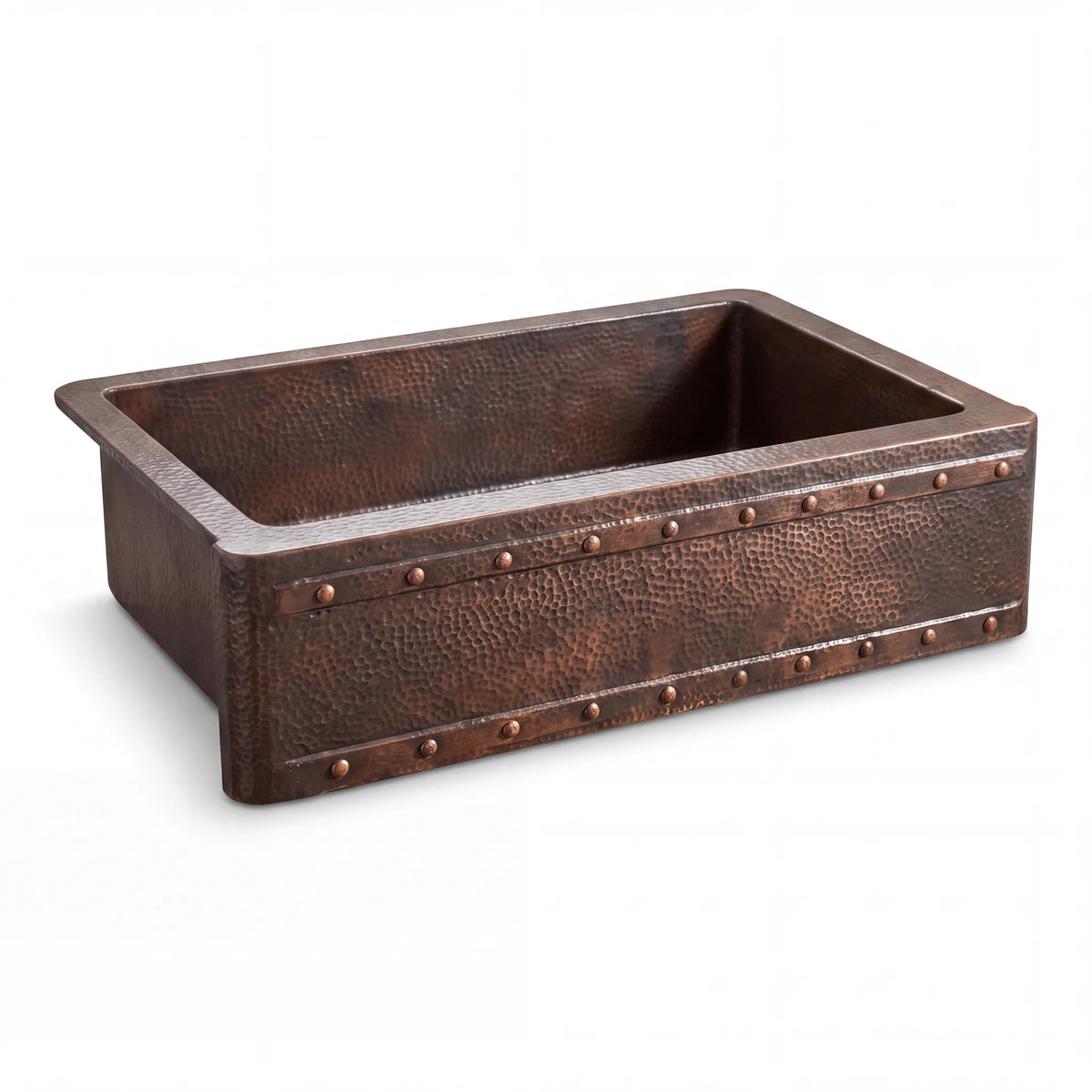 Anvil Riveted Copper Farmhouse Sink