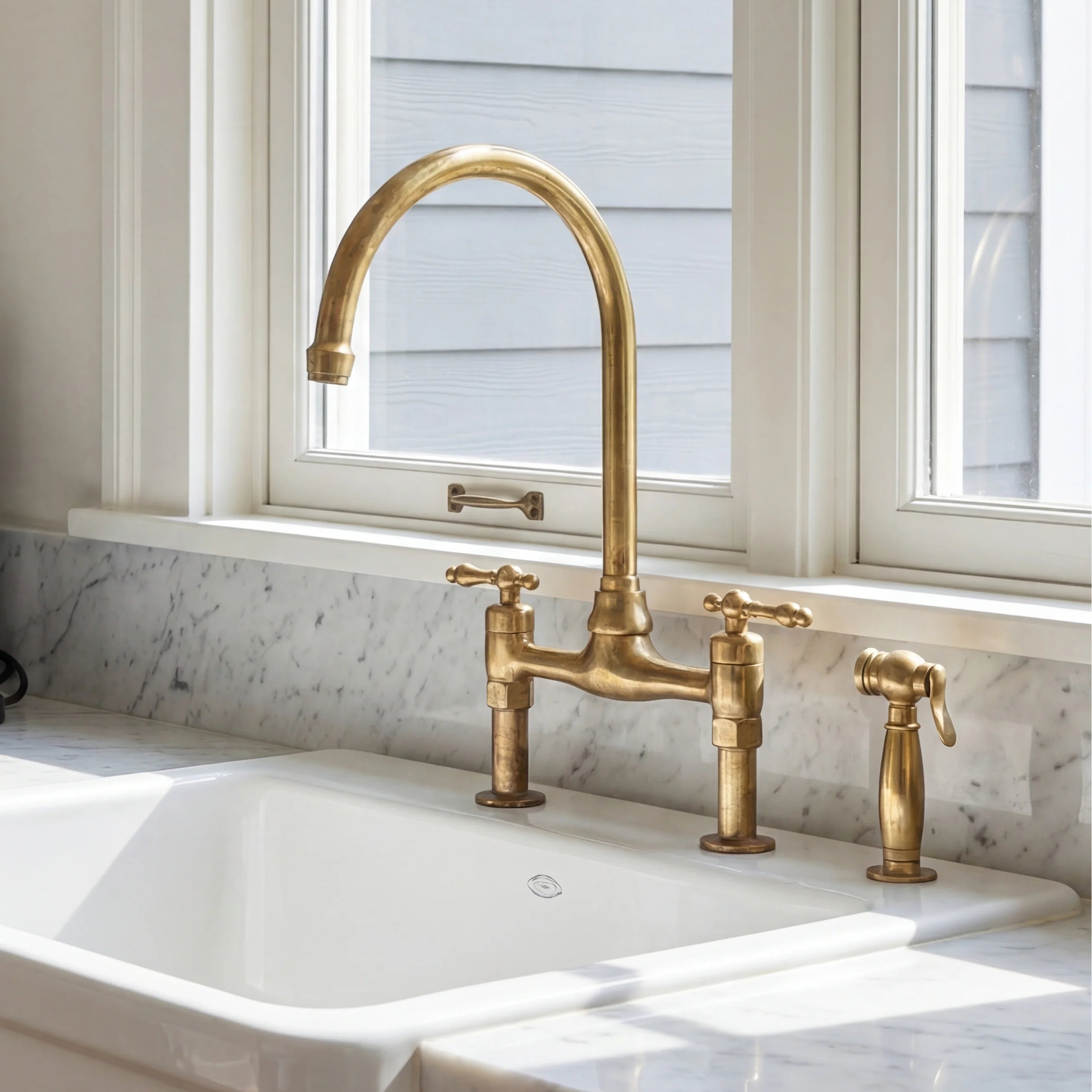 Lora Brass Bridge Faucet