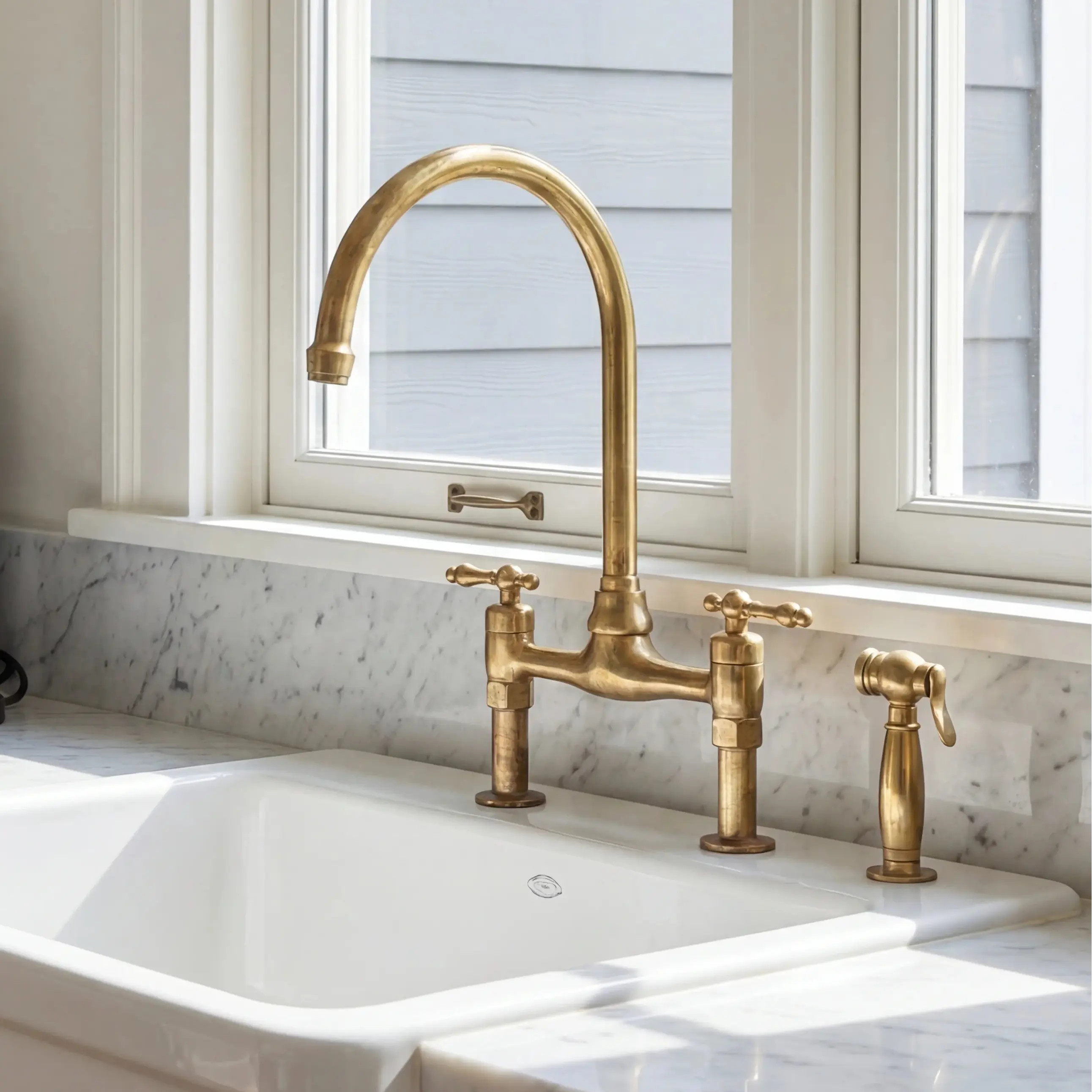 Lora Brass Bridge Faucet