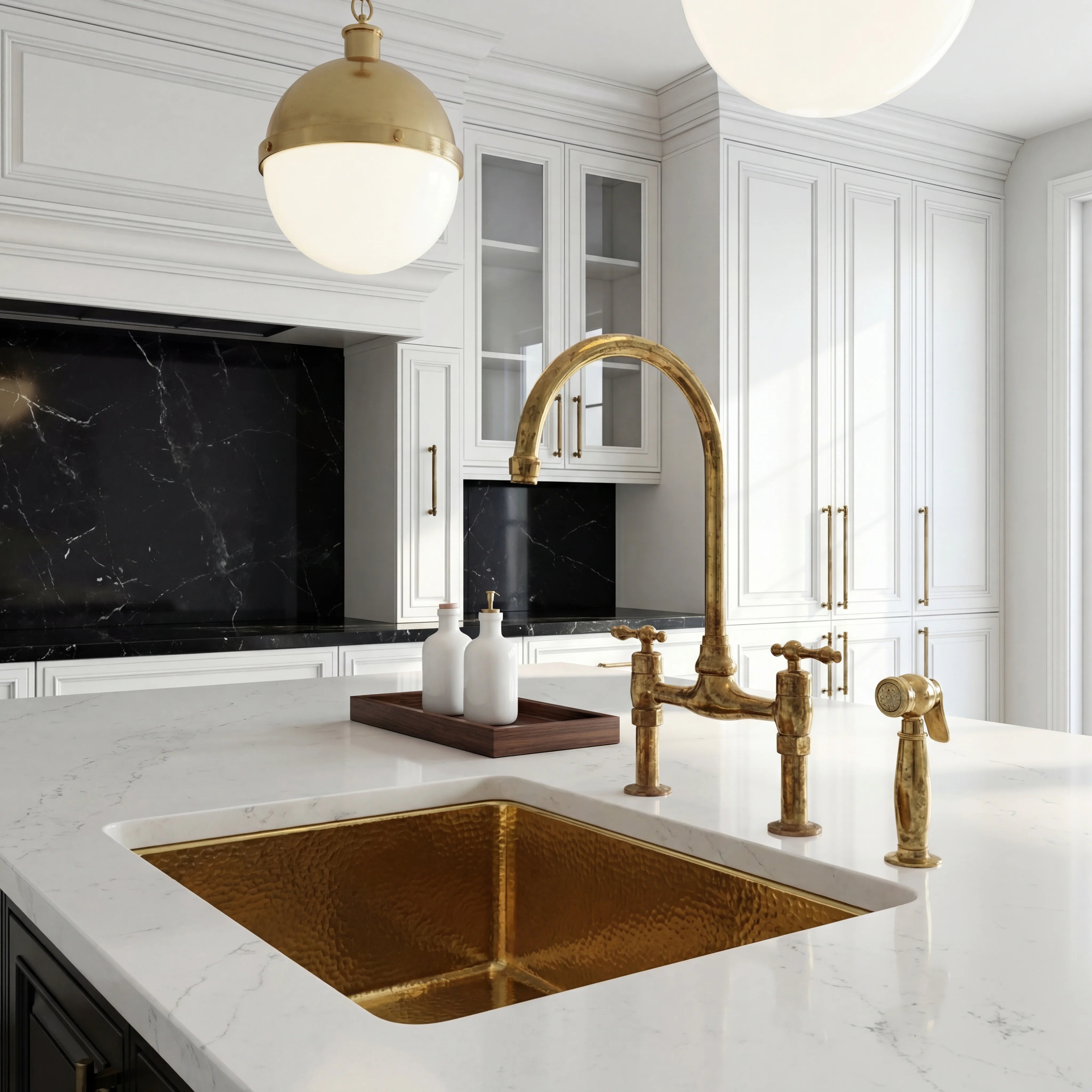 Lora Brass Bridge Faucet