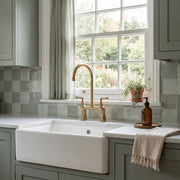 Dova Brass Bridge Kitchen Faucet