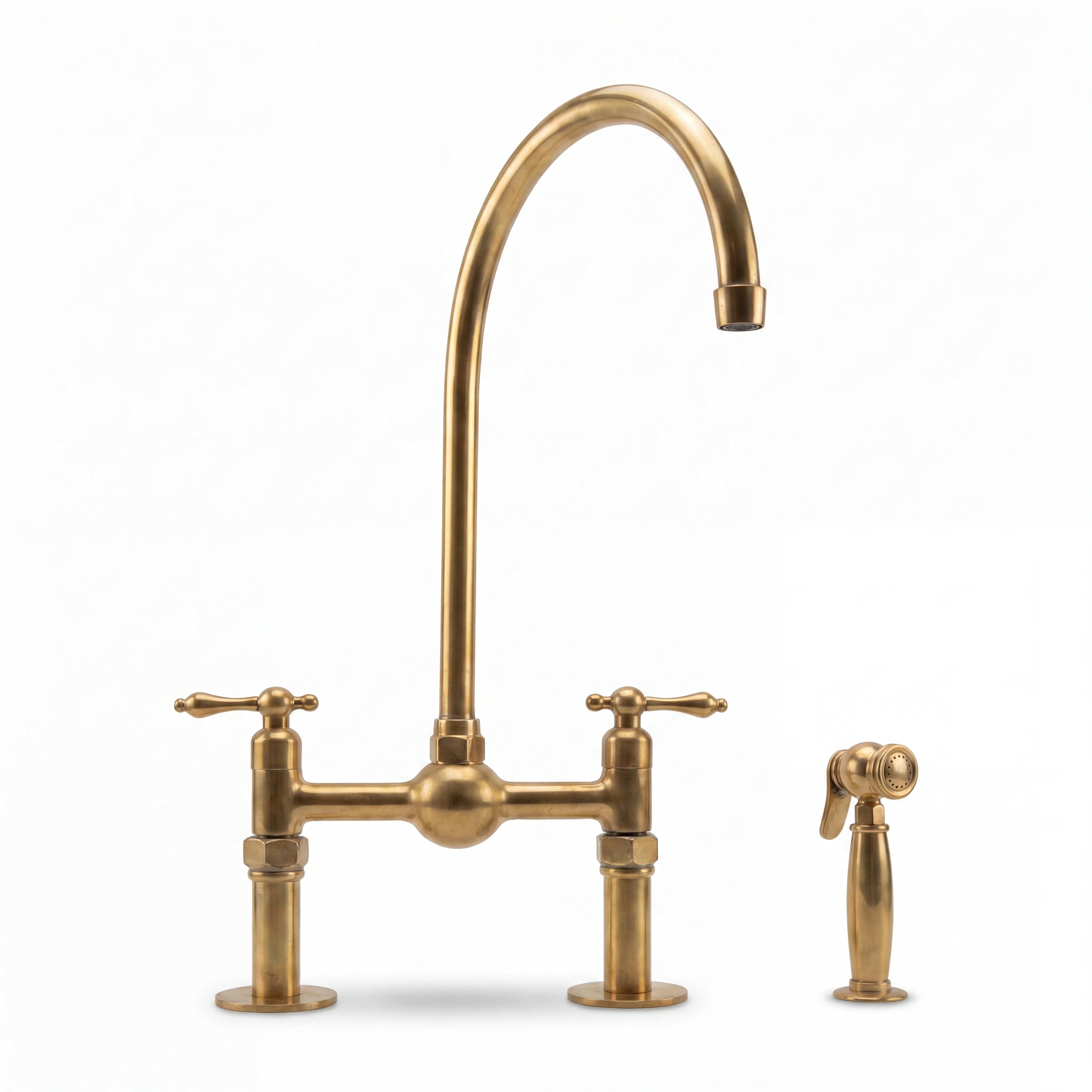 Orb Bridge Kitchen Faucet with Side Sprayer