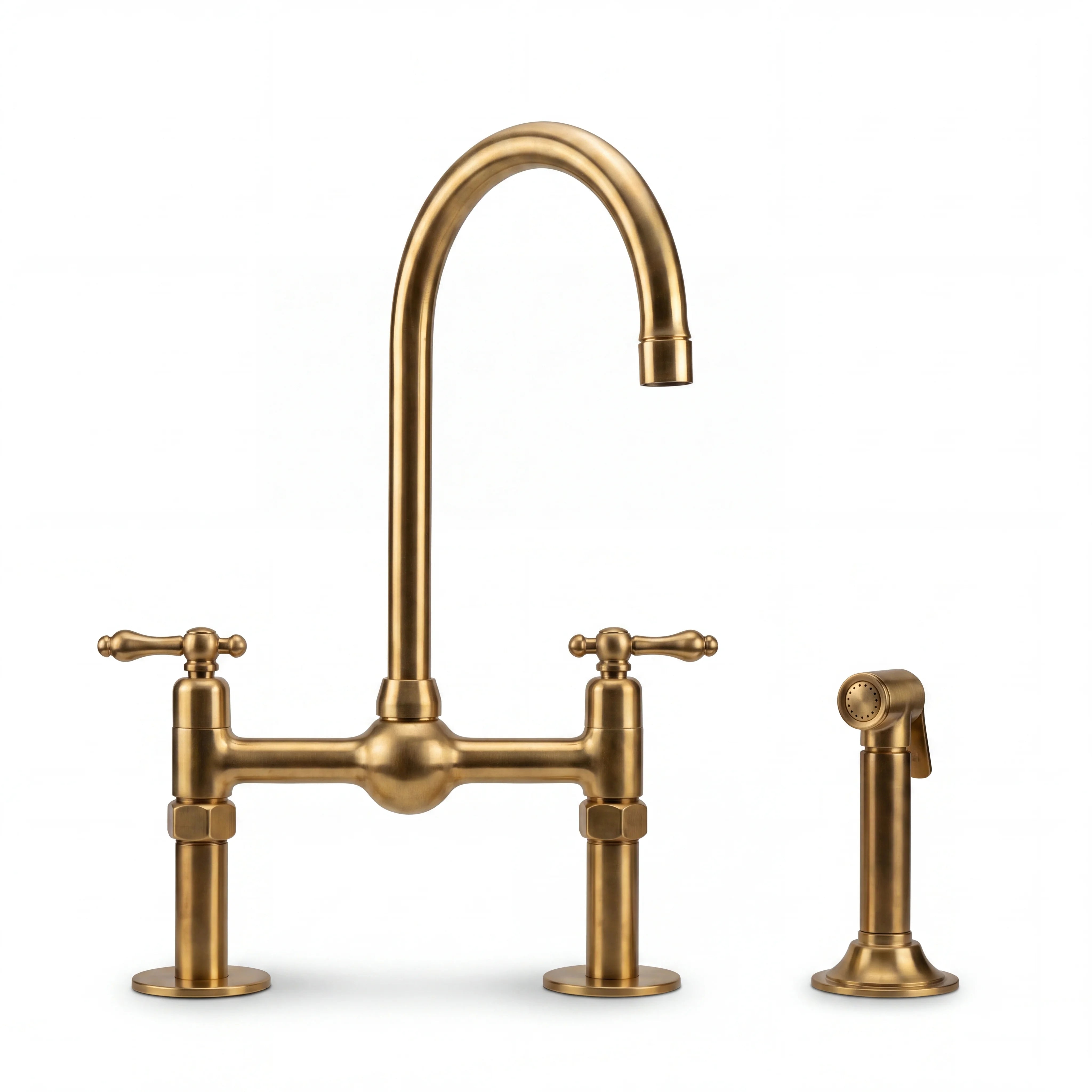 Orb Bridge Kitchen Faucet with Side Sprayer