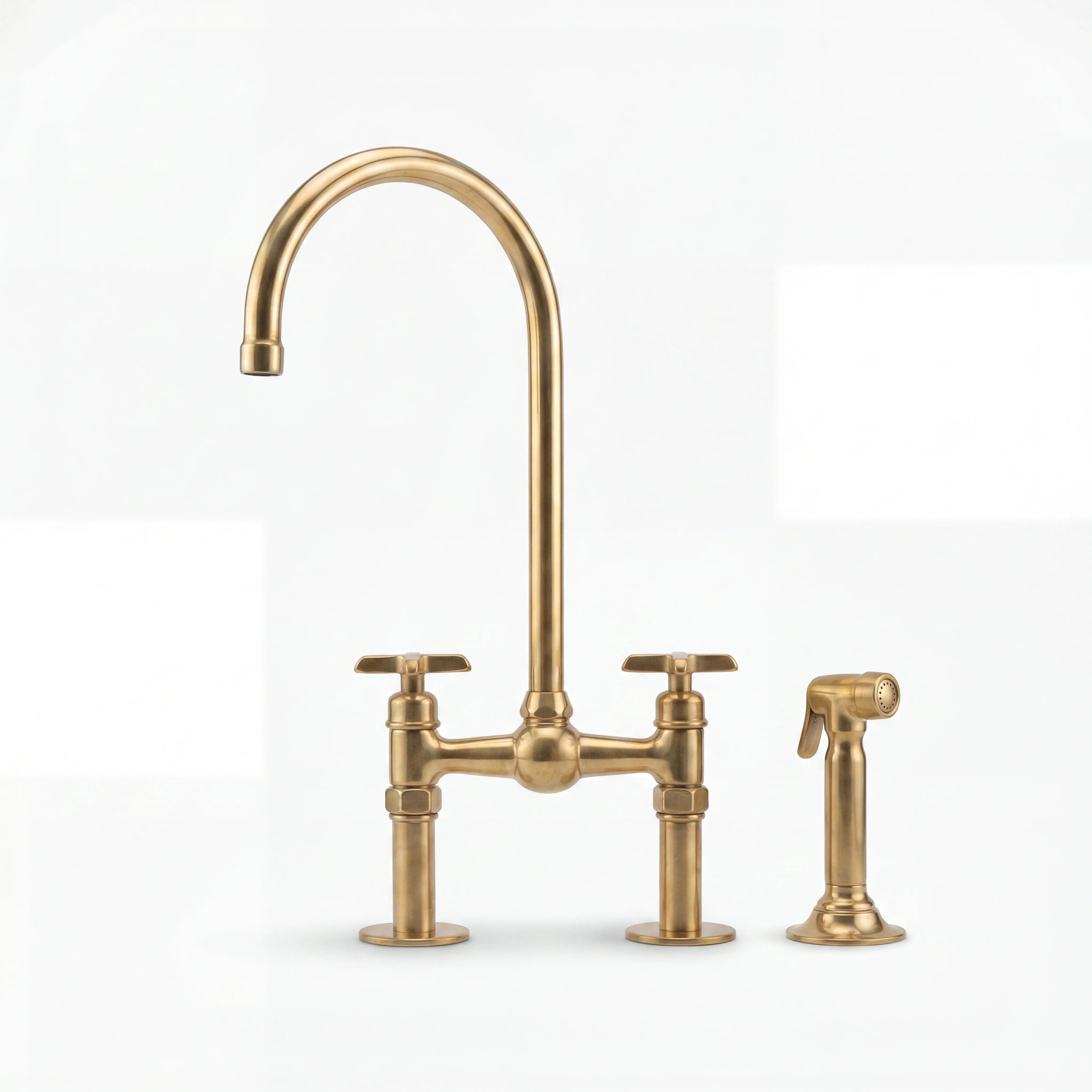Orb Bridge Kitchen Faucet with Side Sprayer
