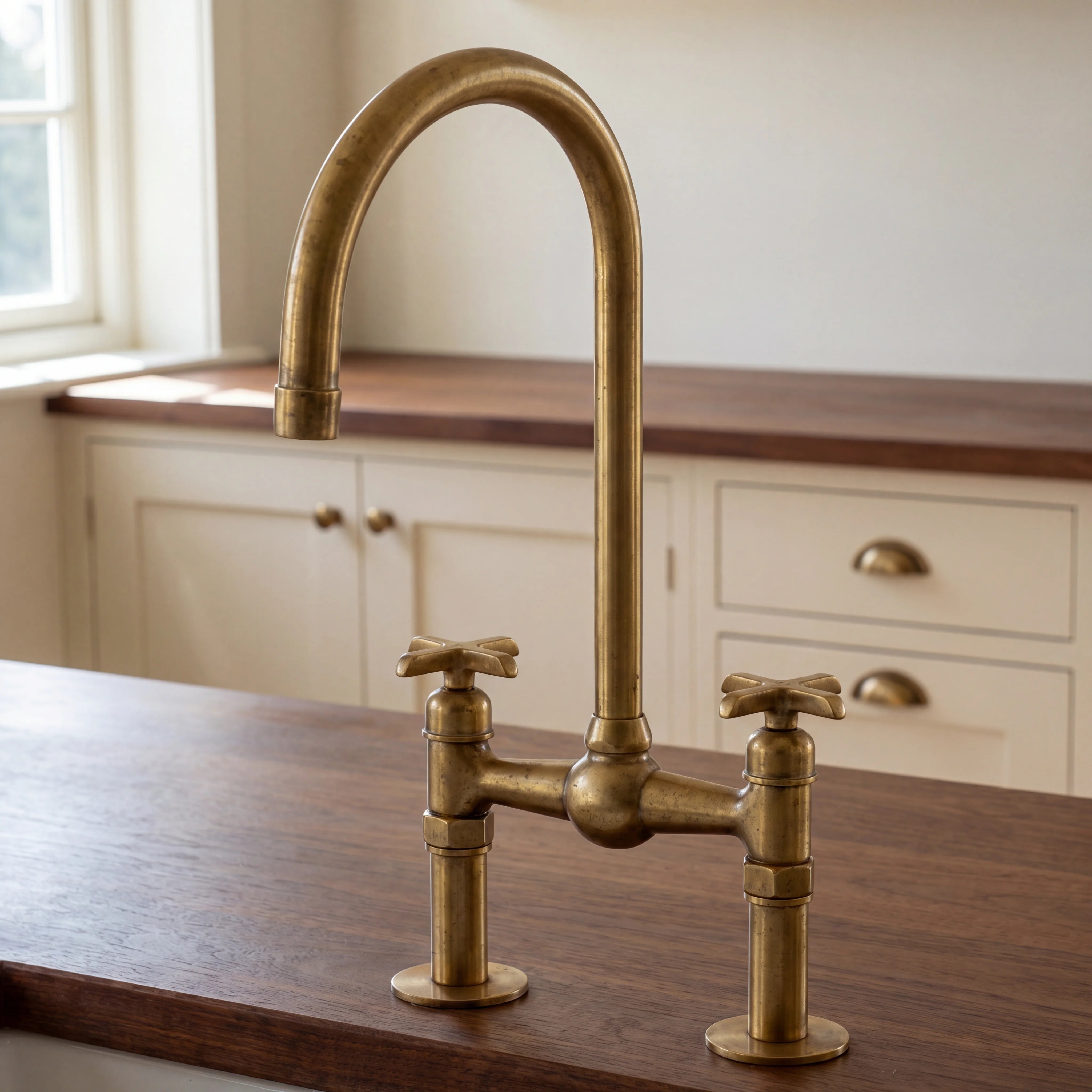 Orb Bridge Kitchen Faucet with Side Sprayer