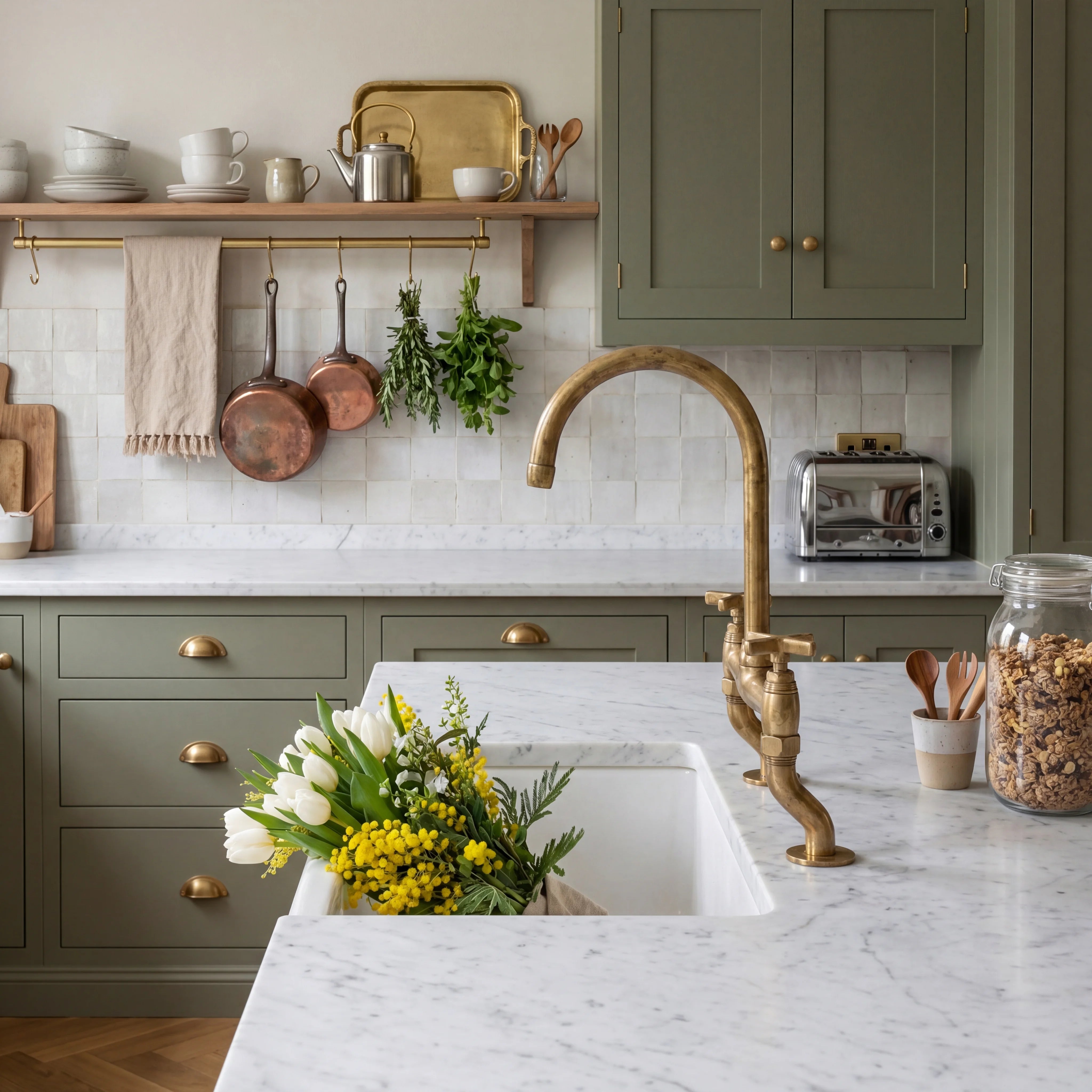 Valo Brass Bridge Faucet