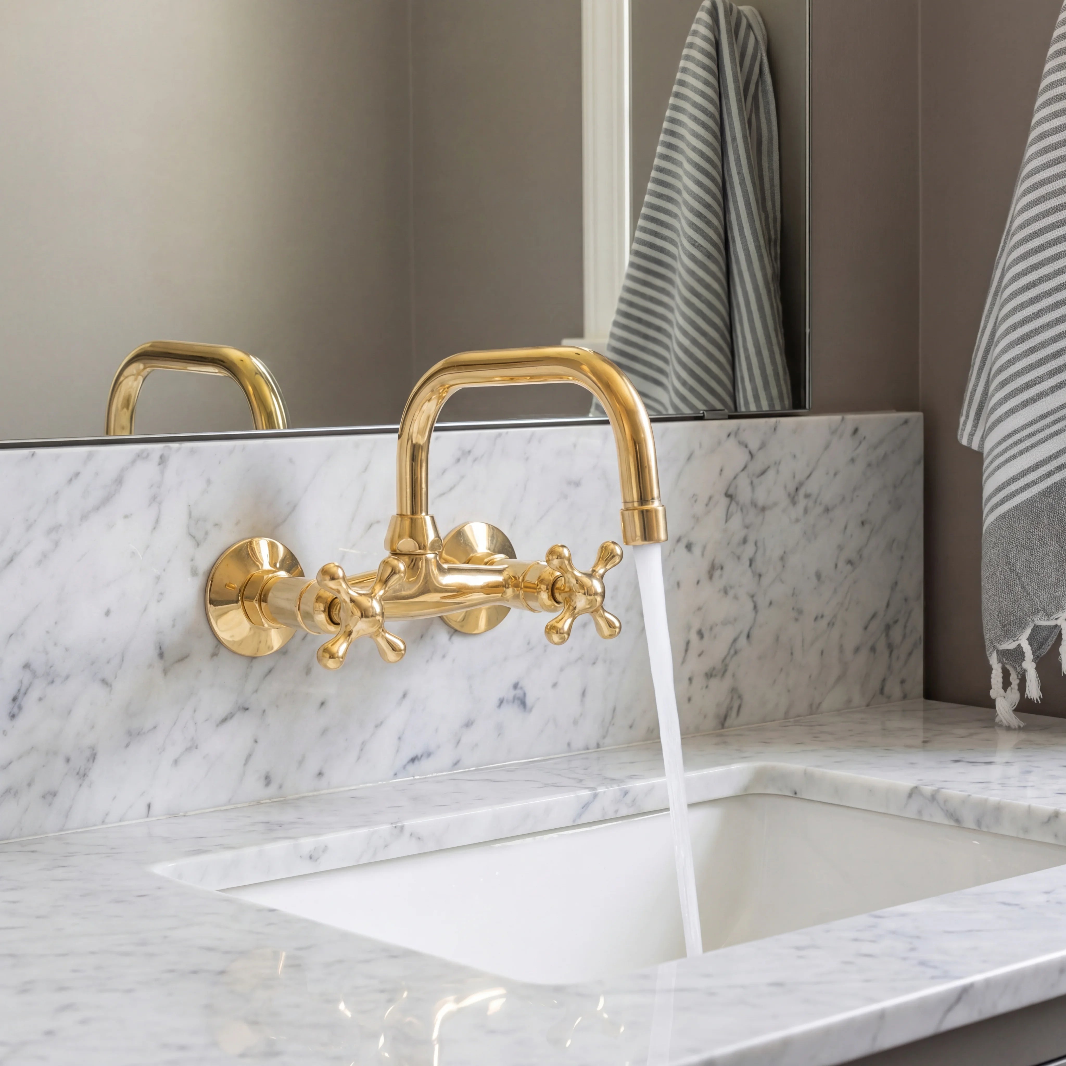 Arko 2-Hole Wall Mount Bathroom Faucet