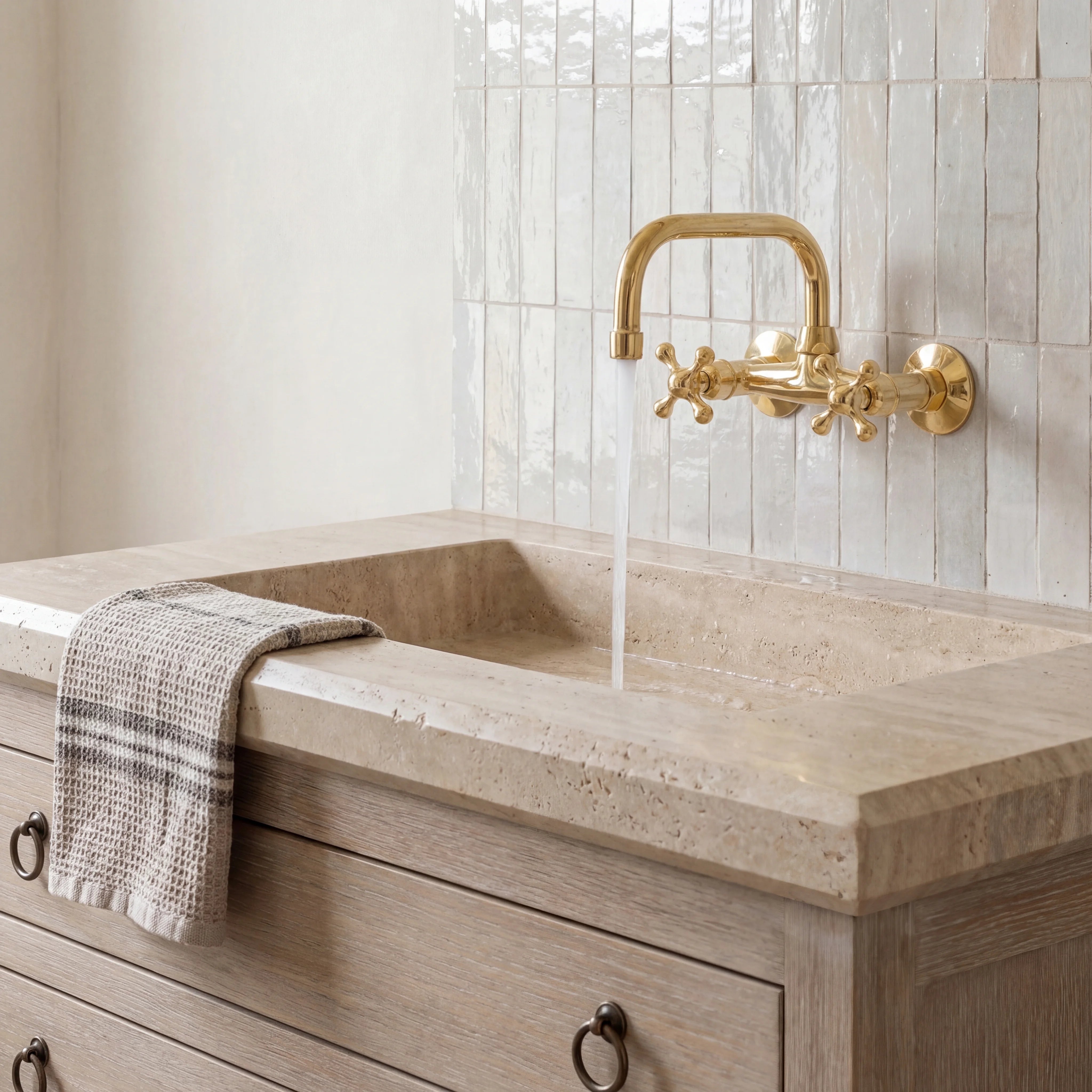 Arko 2-Hole Wall Mount Bathroom Faucet