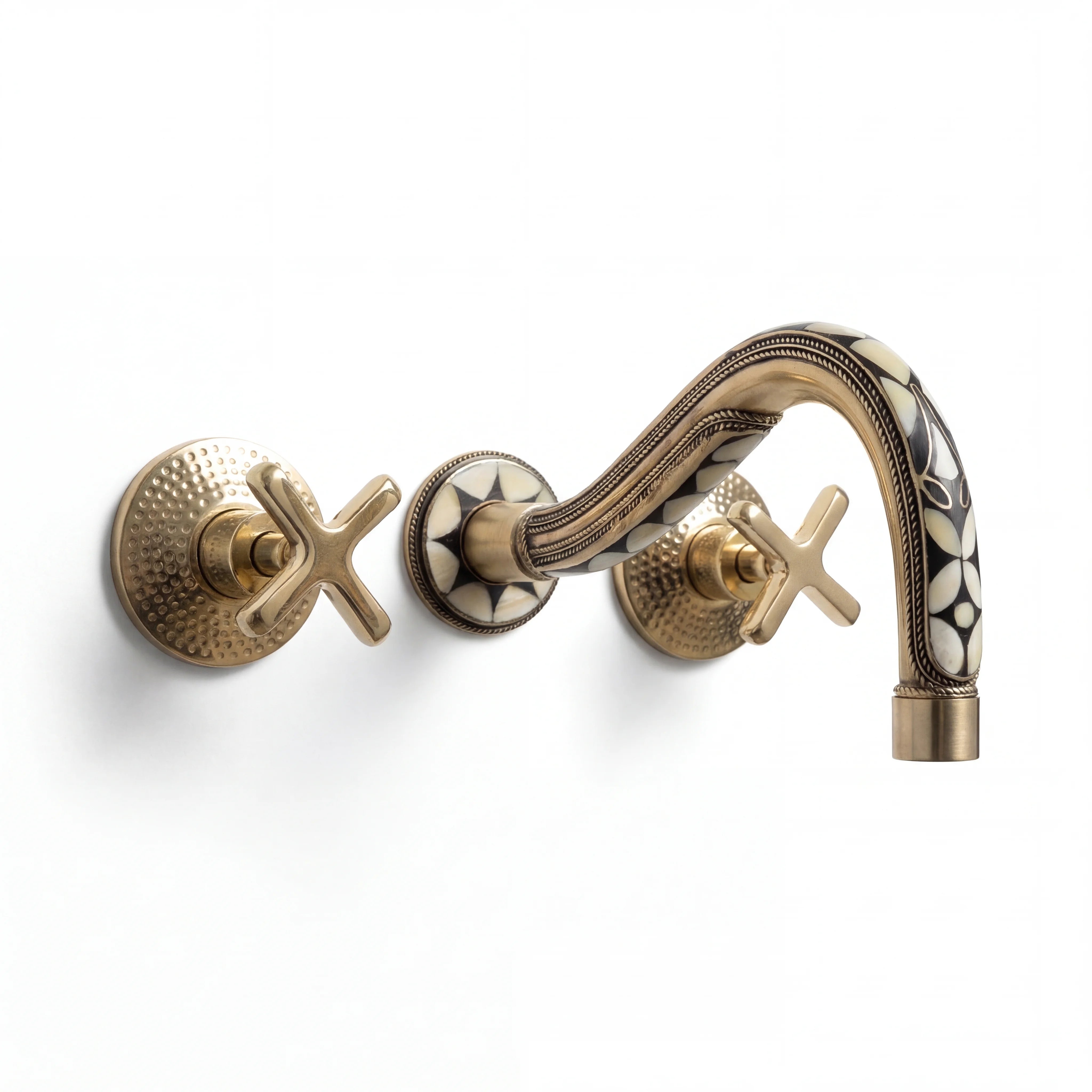 Zawa 3-Hole Wall Mount Bathroom Faucet