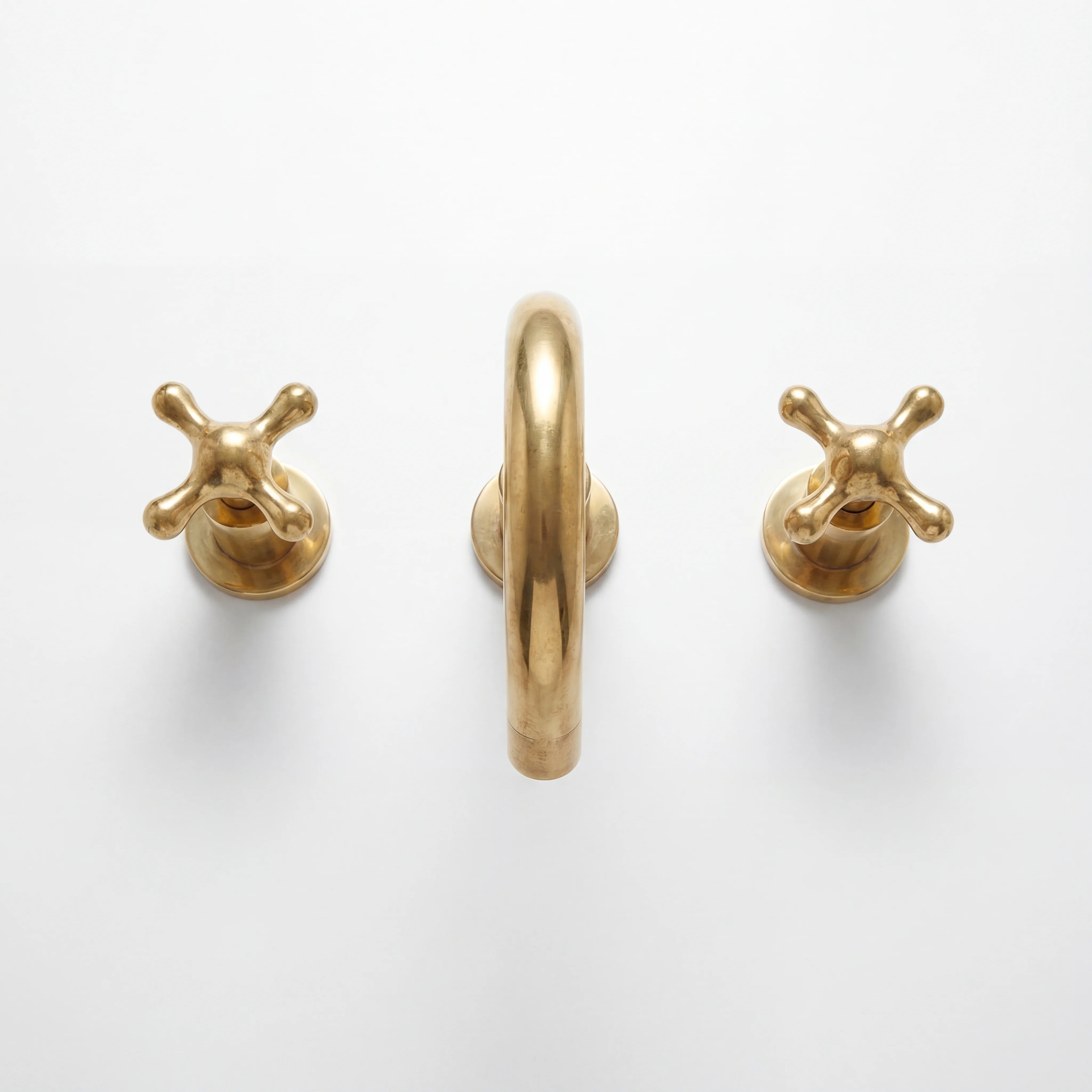 Brass Widespread 3-Hole Bathroom Faucet