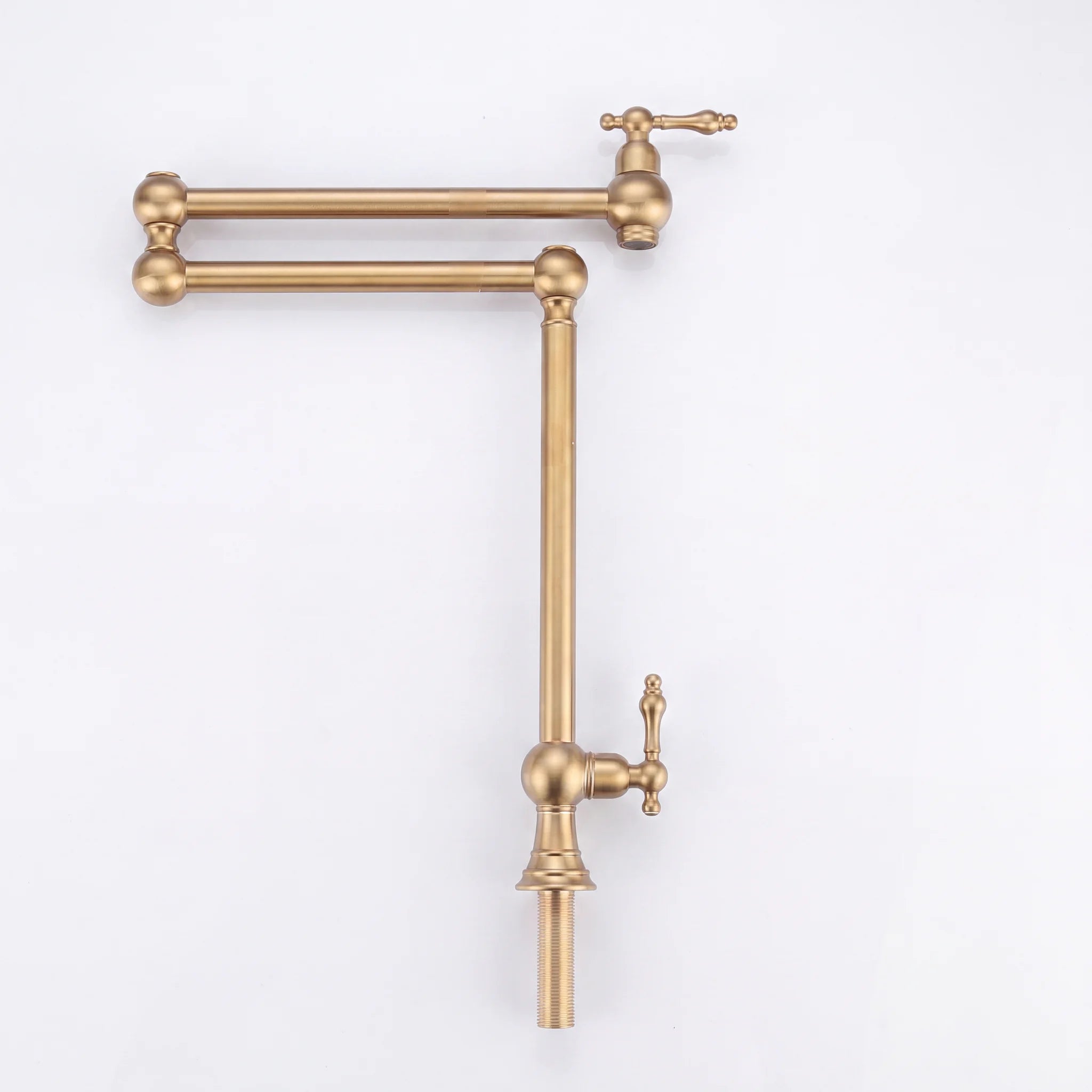 Unlacquered Brass Deck Mount Pot Filler Faucet