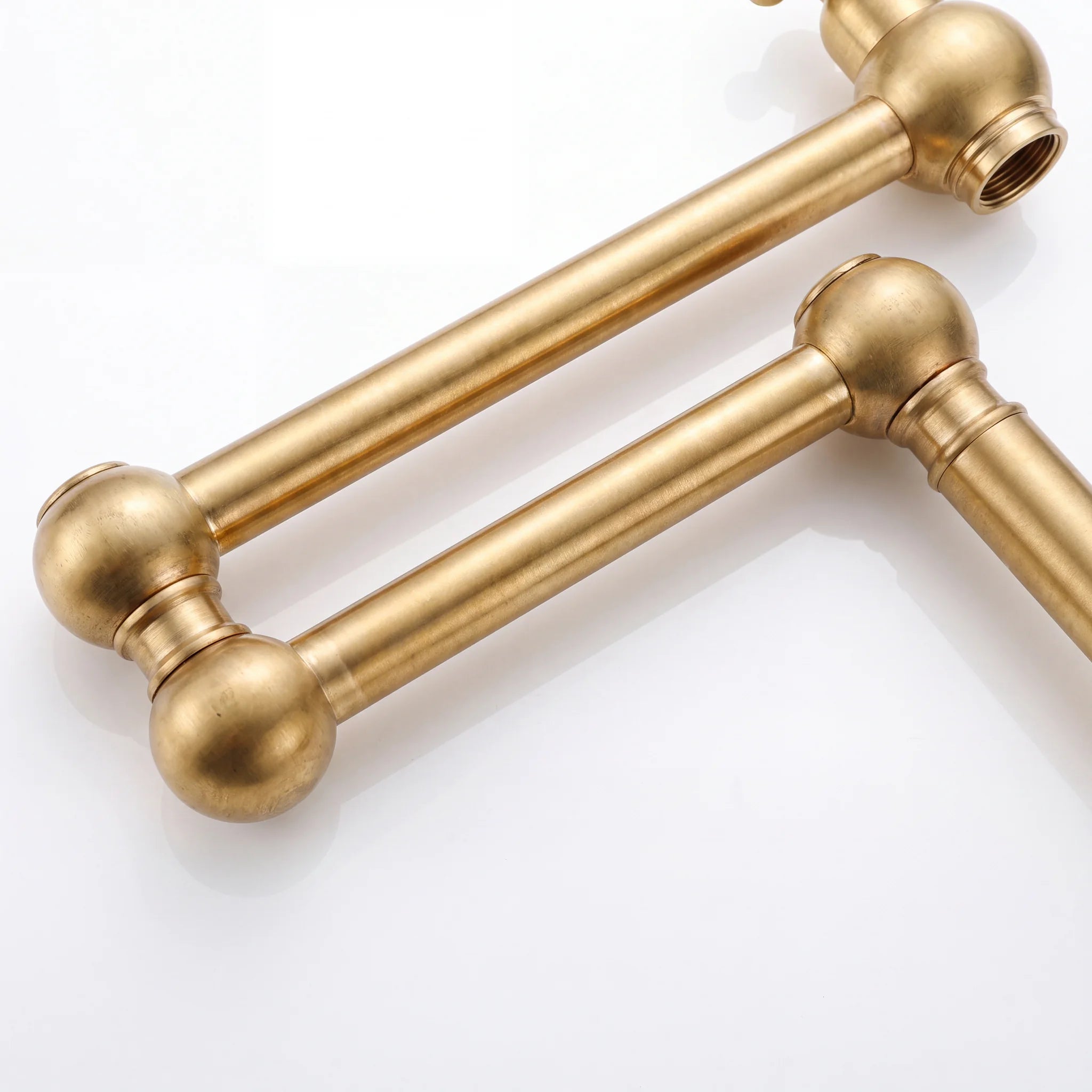 Unlacquered Brass Deck Mount Pot Filler Faucet
