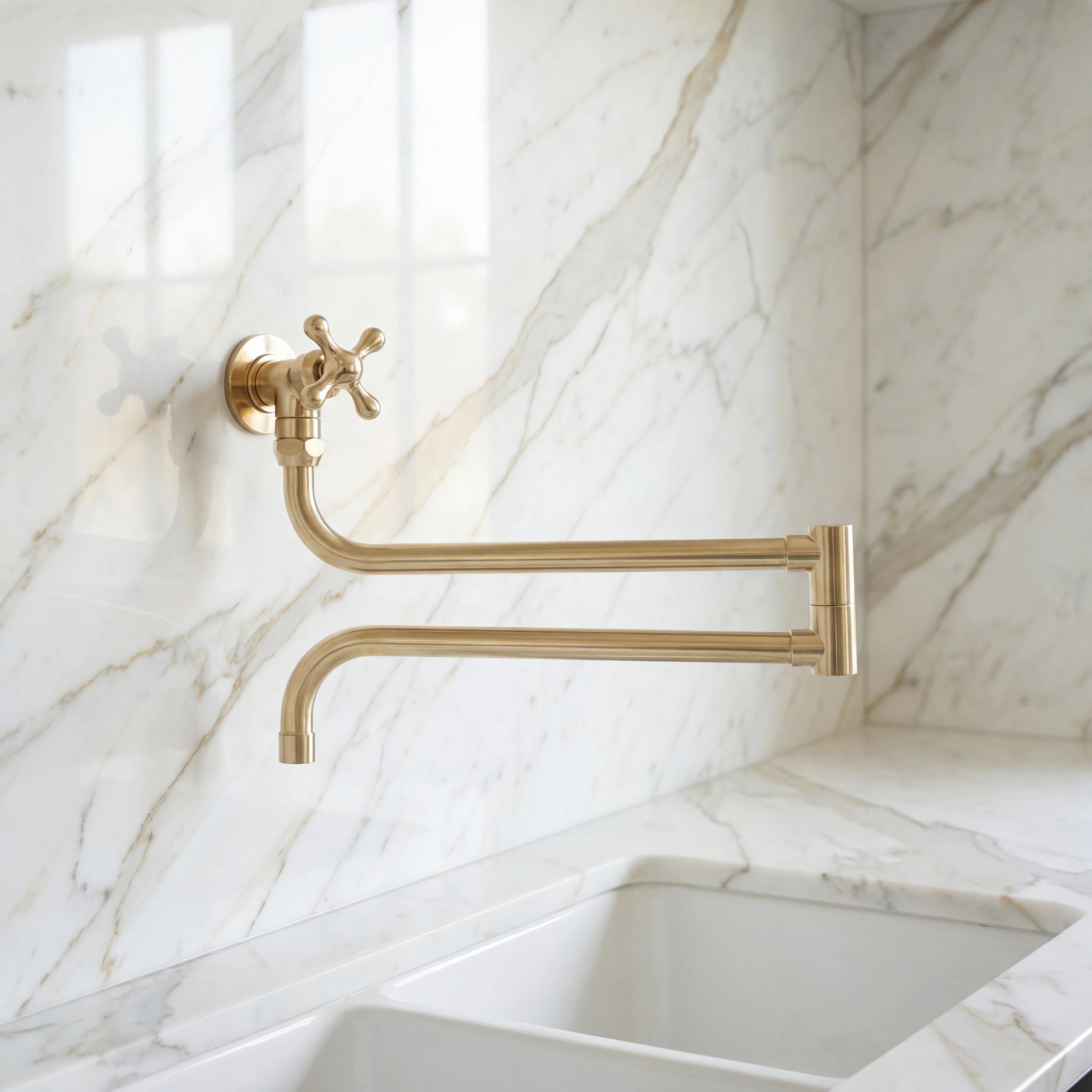 Lungo Brass Pot Filler