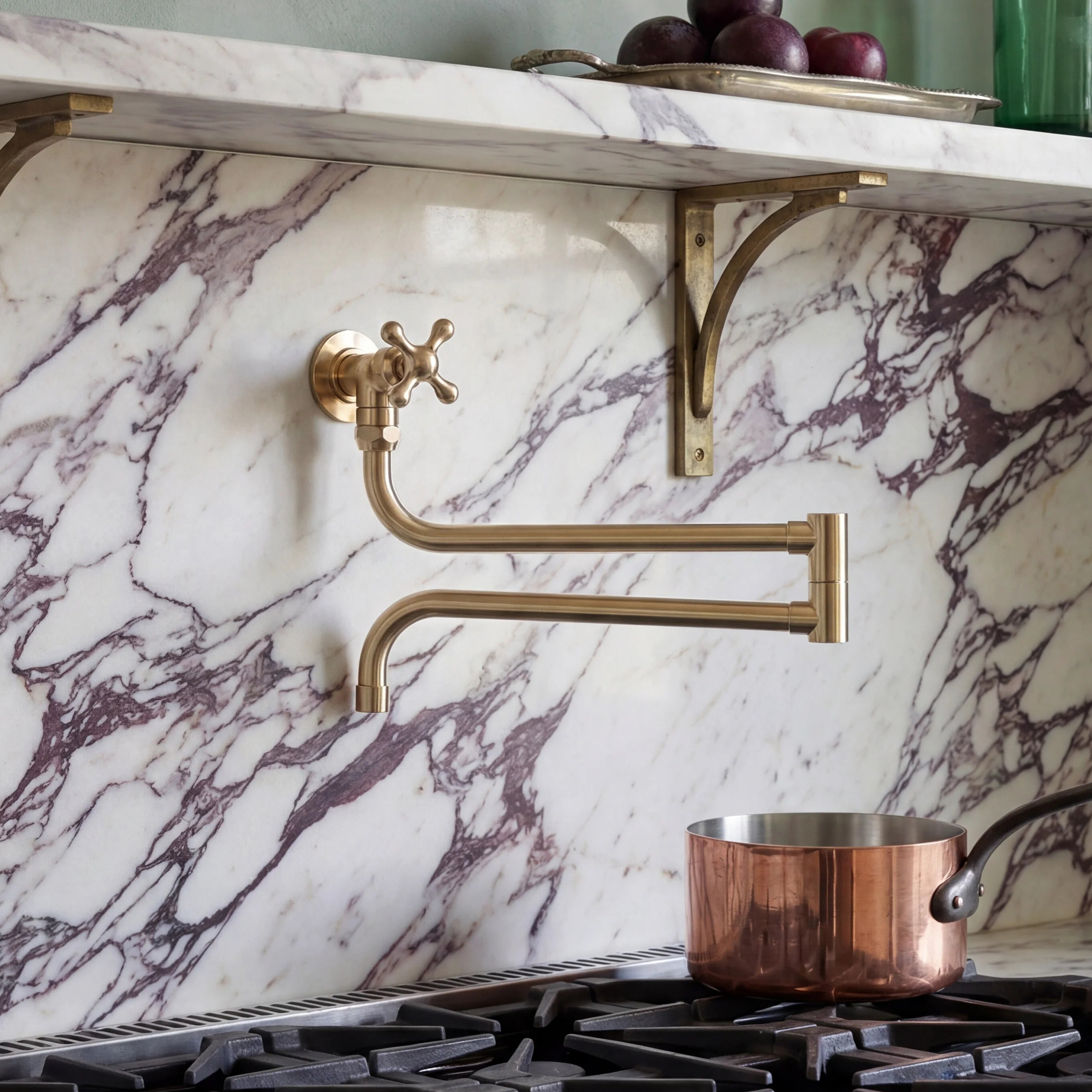 Lungo Brass Pot Filler
