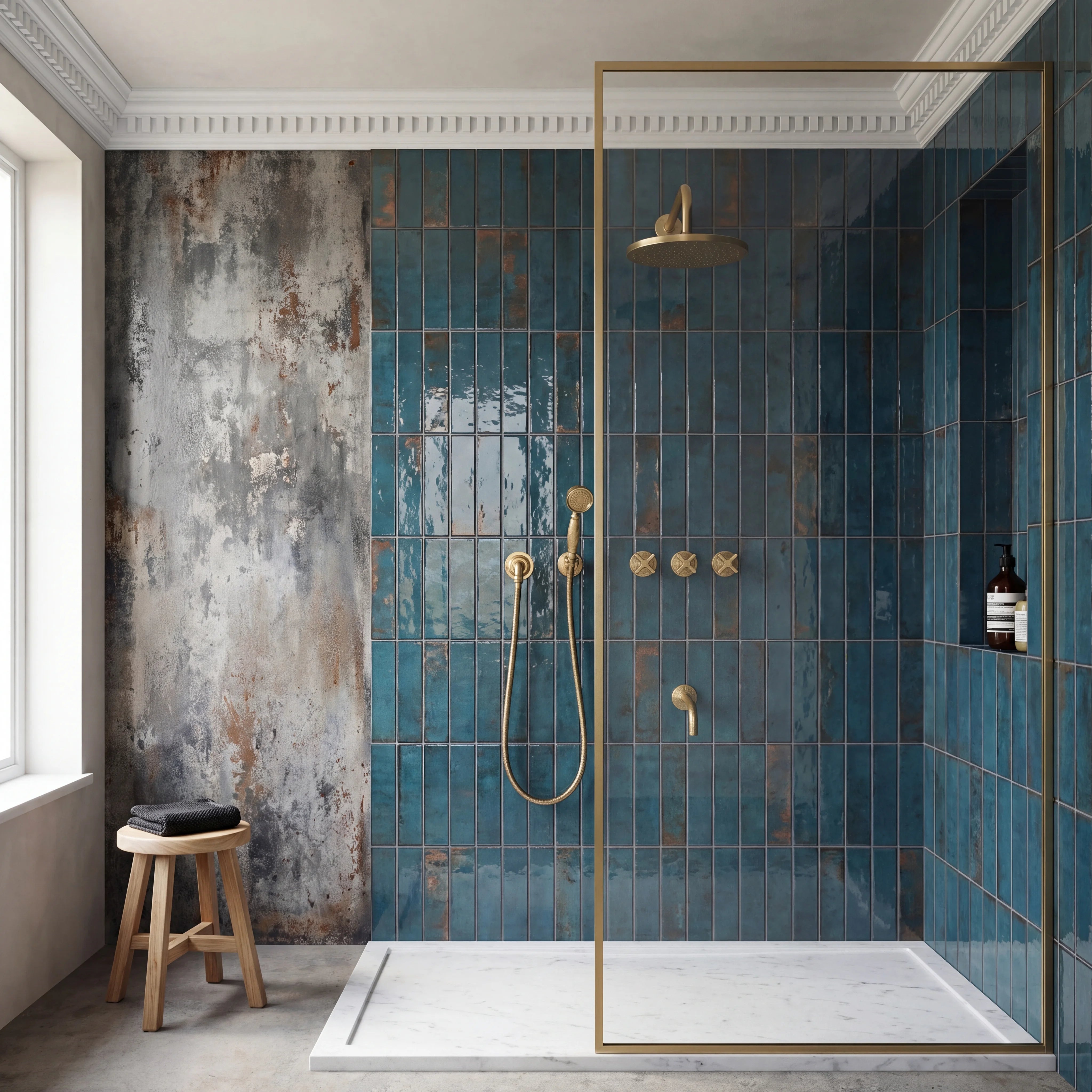 Nara Hand-Engraved Concealed Shower System