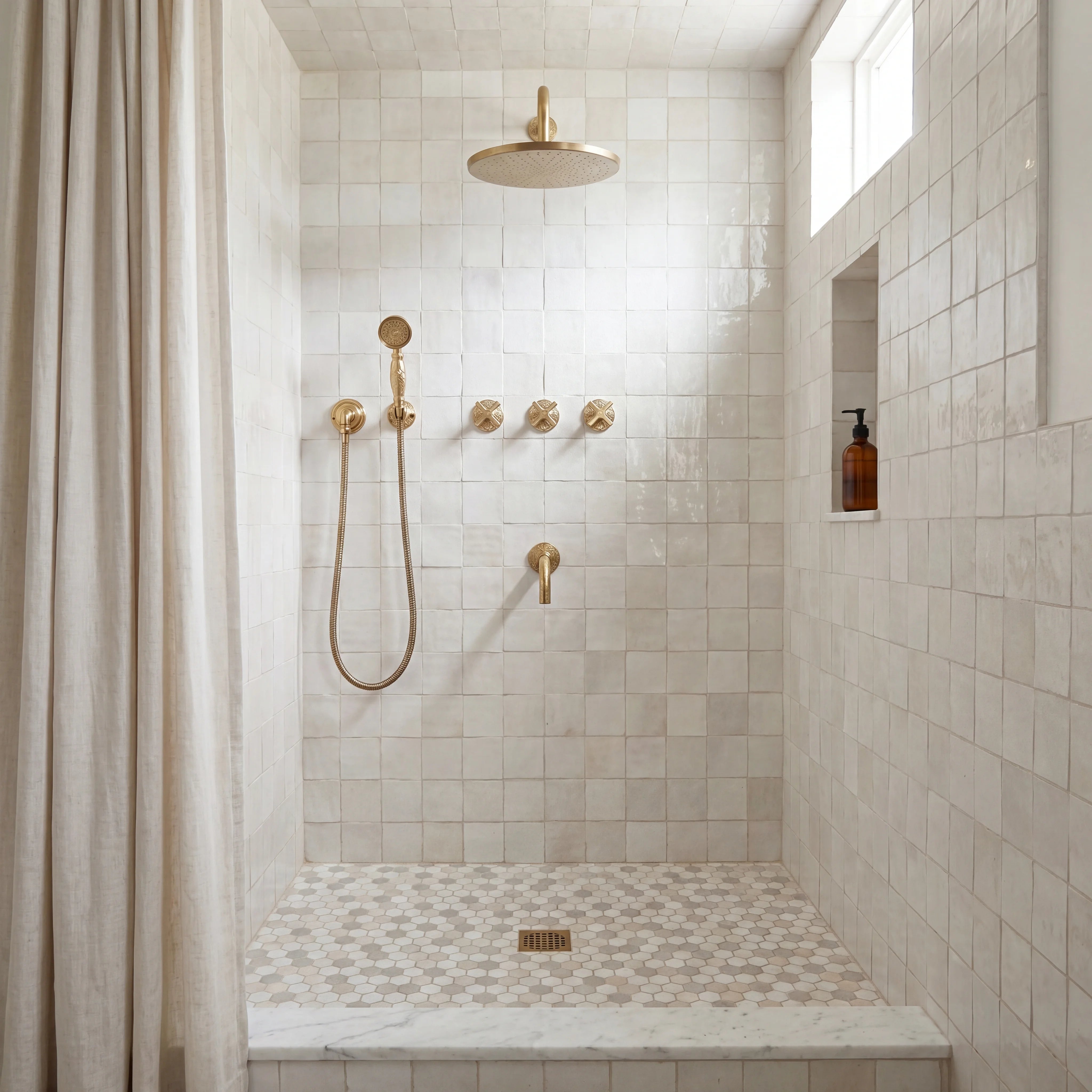 Nara Hand-Engraved Concealed Shower System
