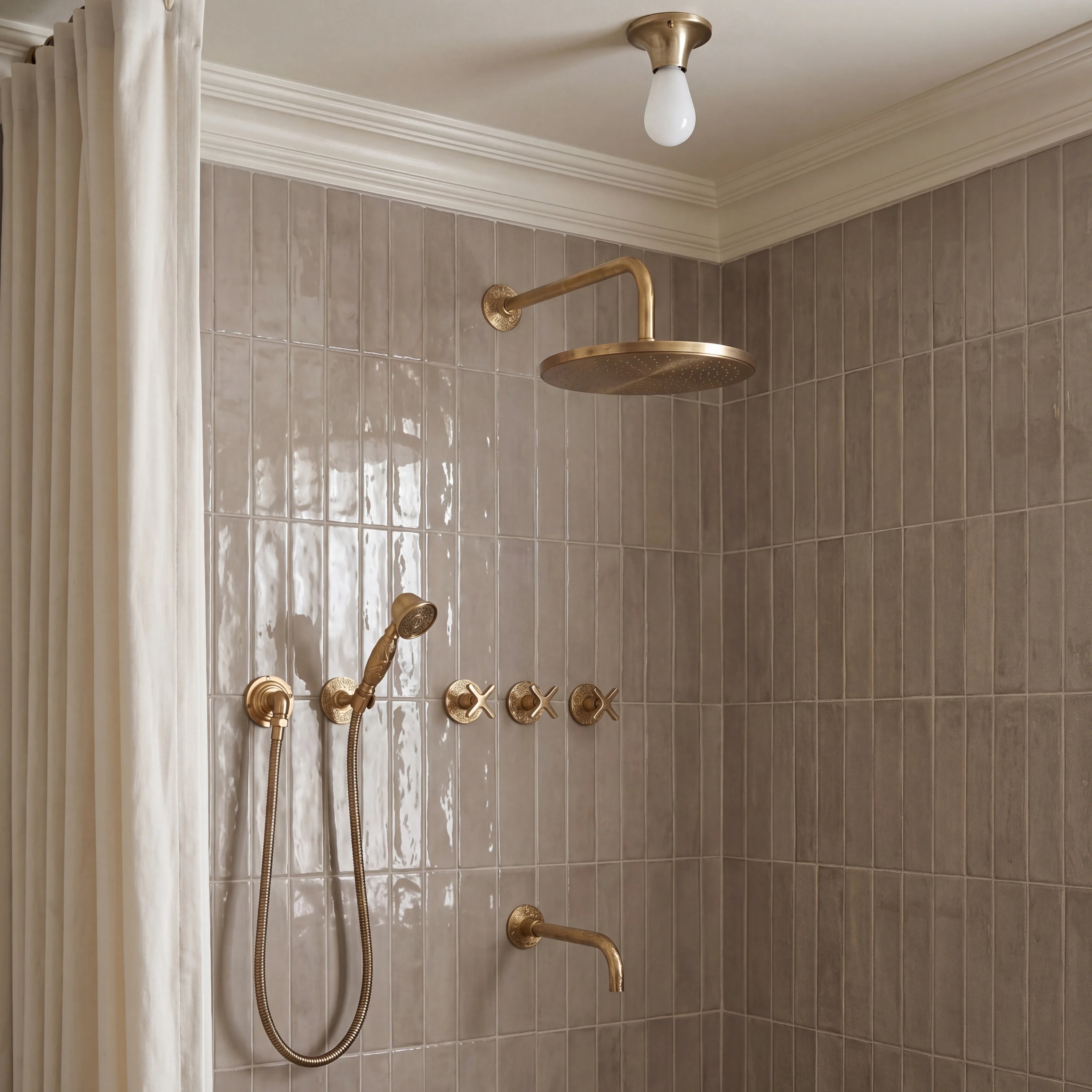 Nara Hand-Engraved Concealed Shower System