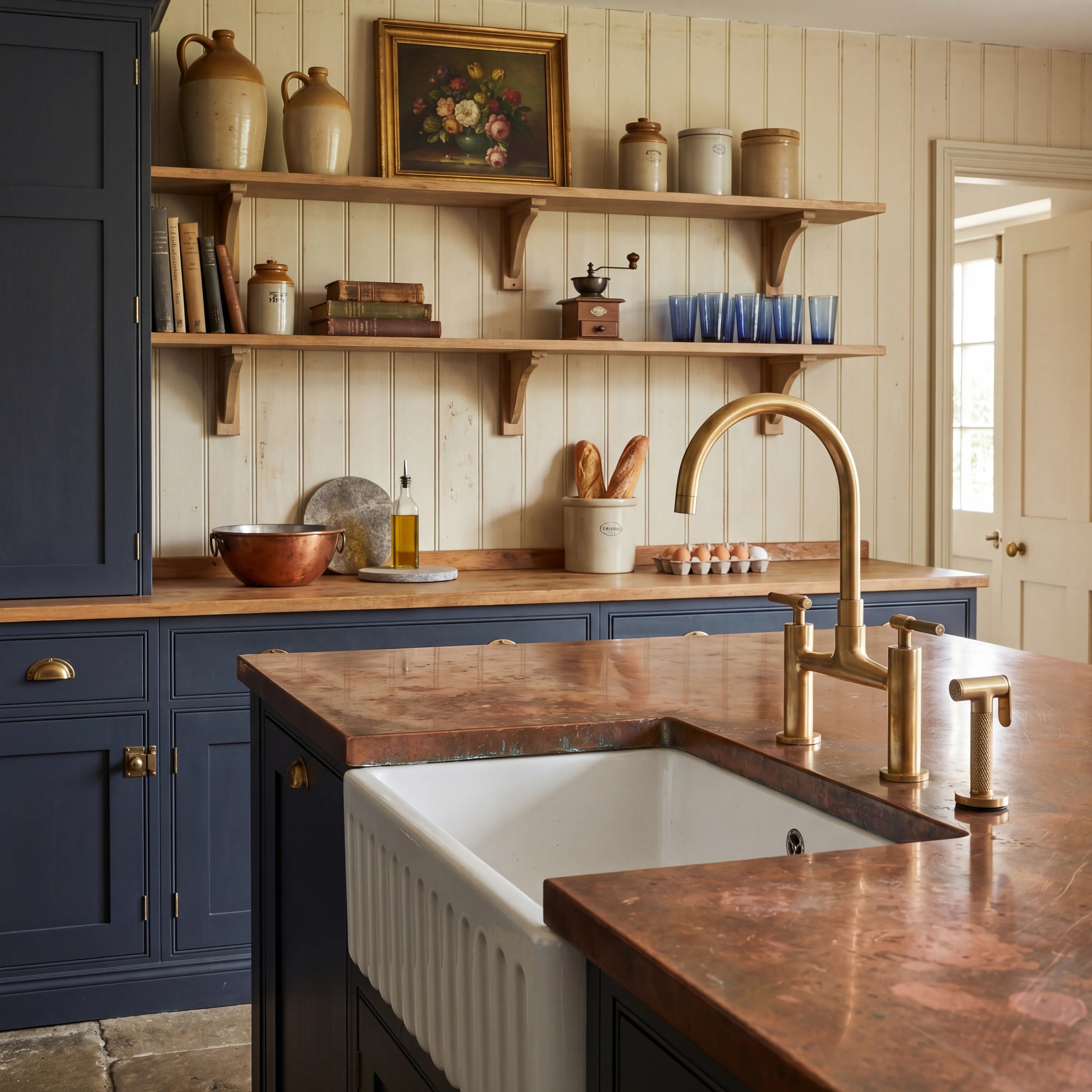Leva Brass Bridge Faucet