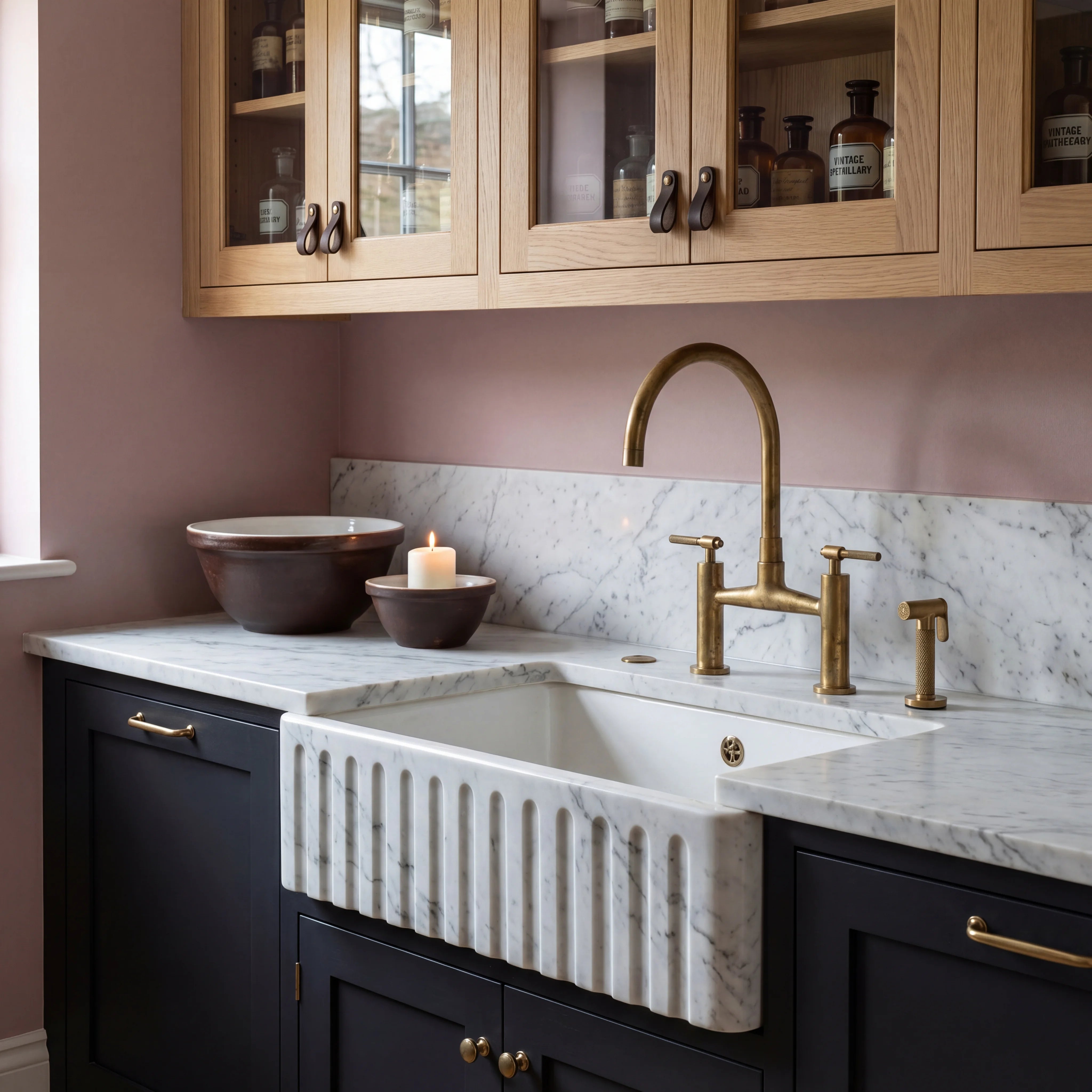 Leva Brass Bridge Faucet