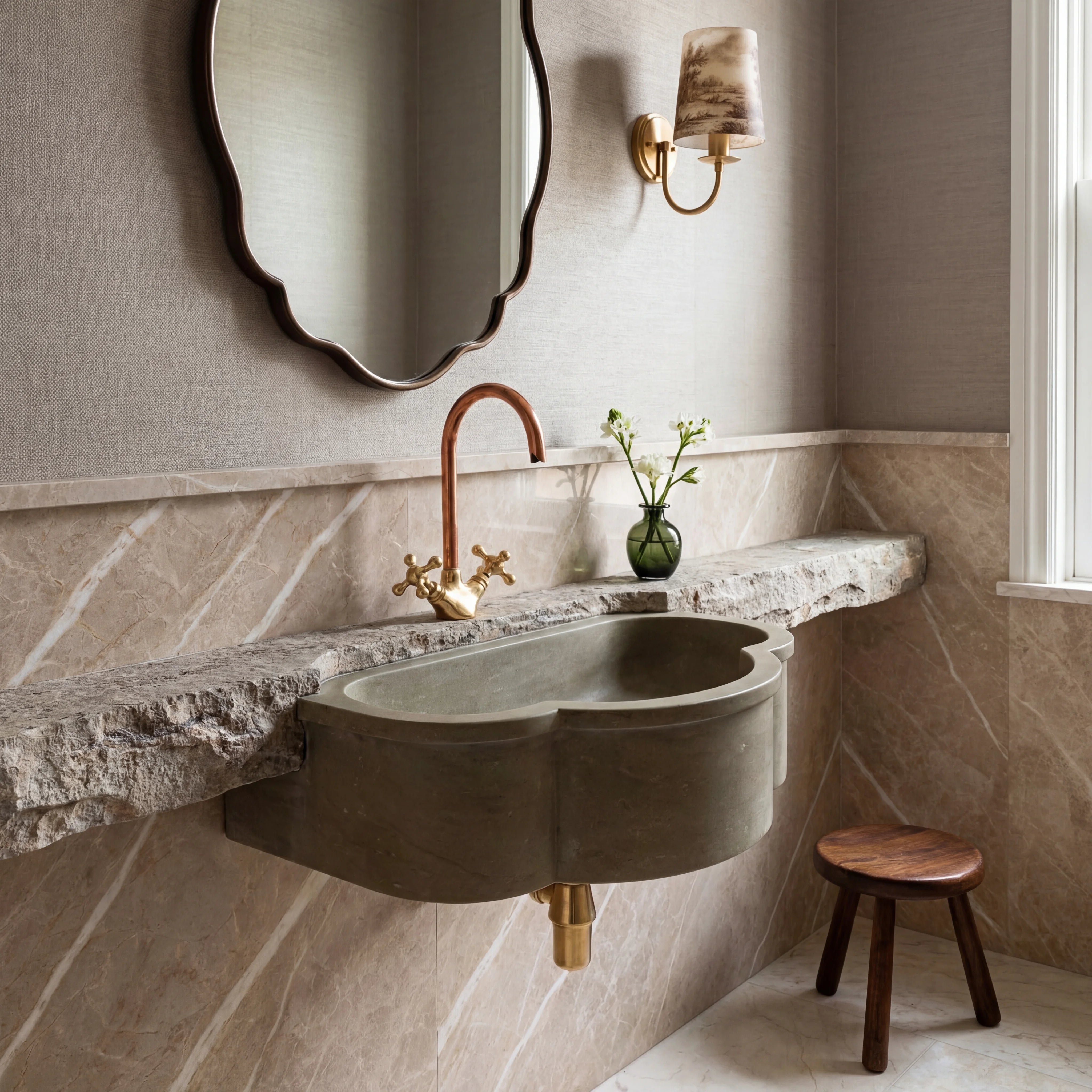 Duo Single Hole Bathroom Faucet