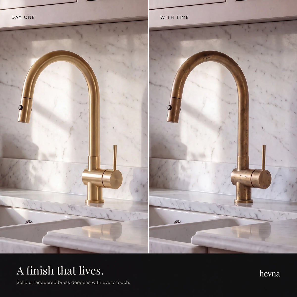Talo Pull-Down Brass Kitchen Faucet