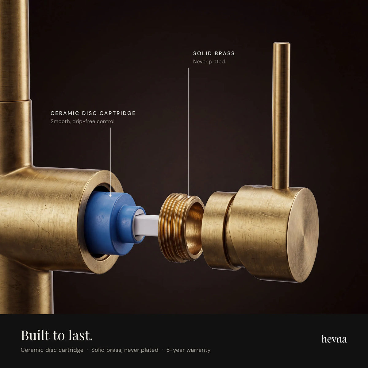 Talo Pull-Down Brass Kitchen Faucet