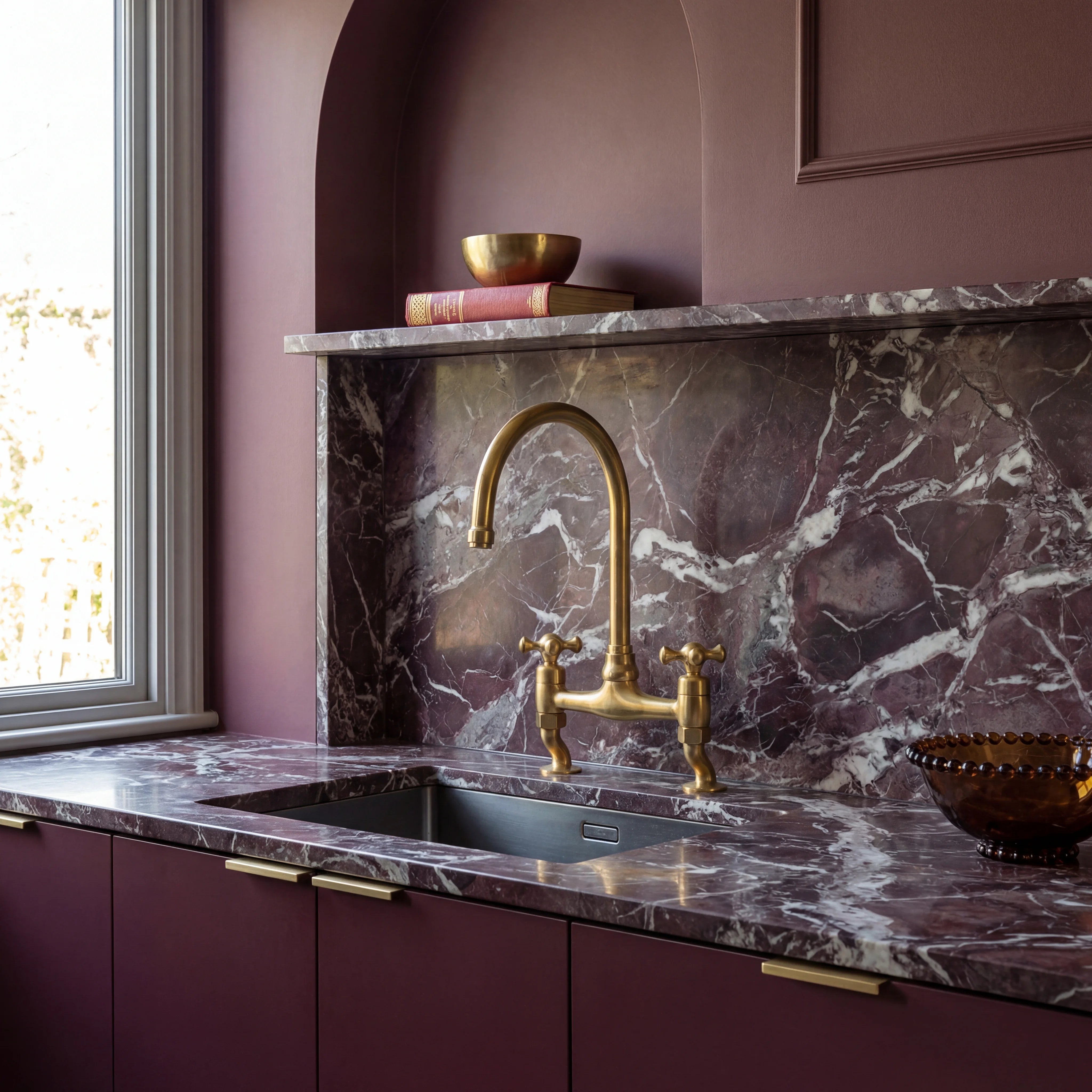 Sena Brass Kitchen Faucet