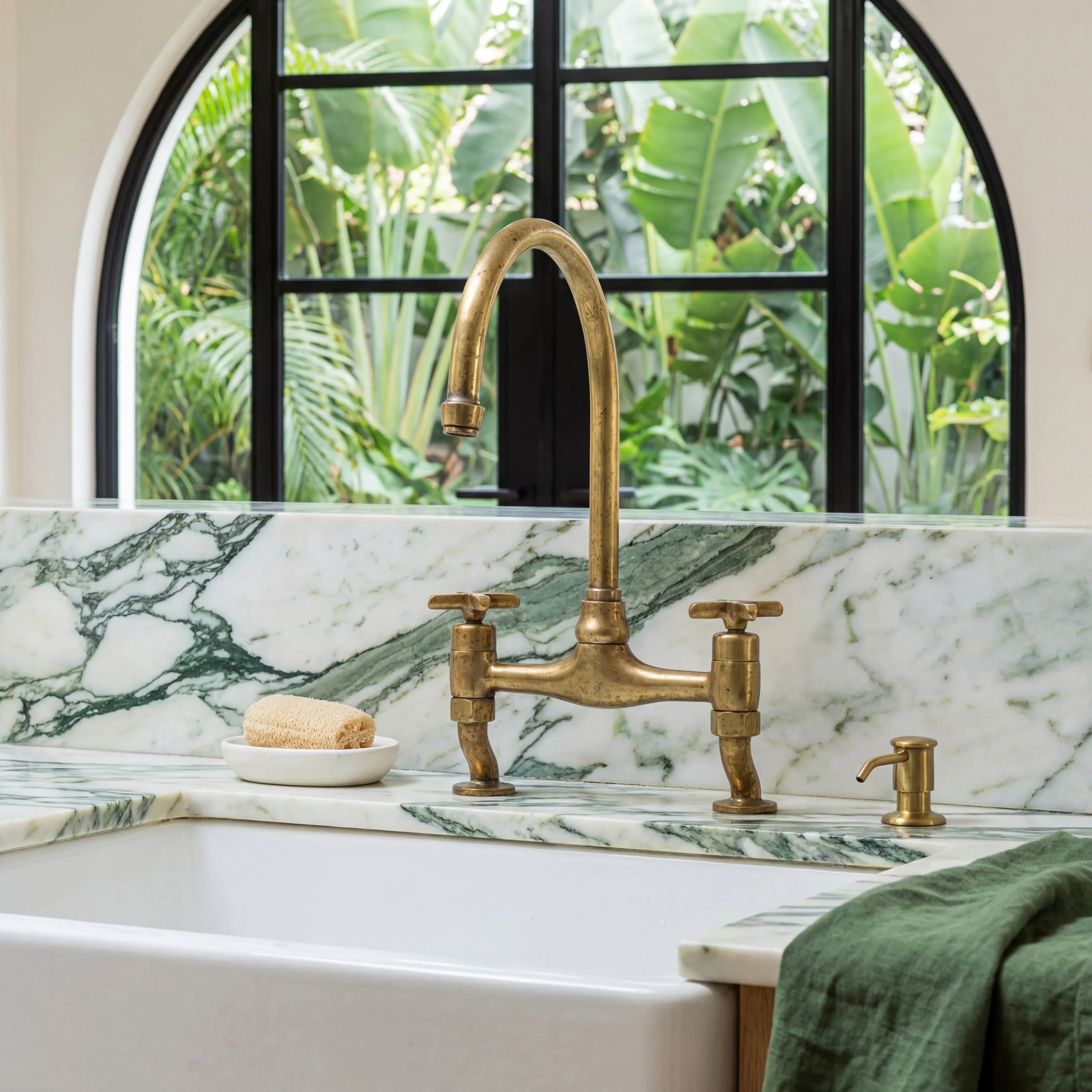 Sena Brass Kitchen Faucet