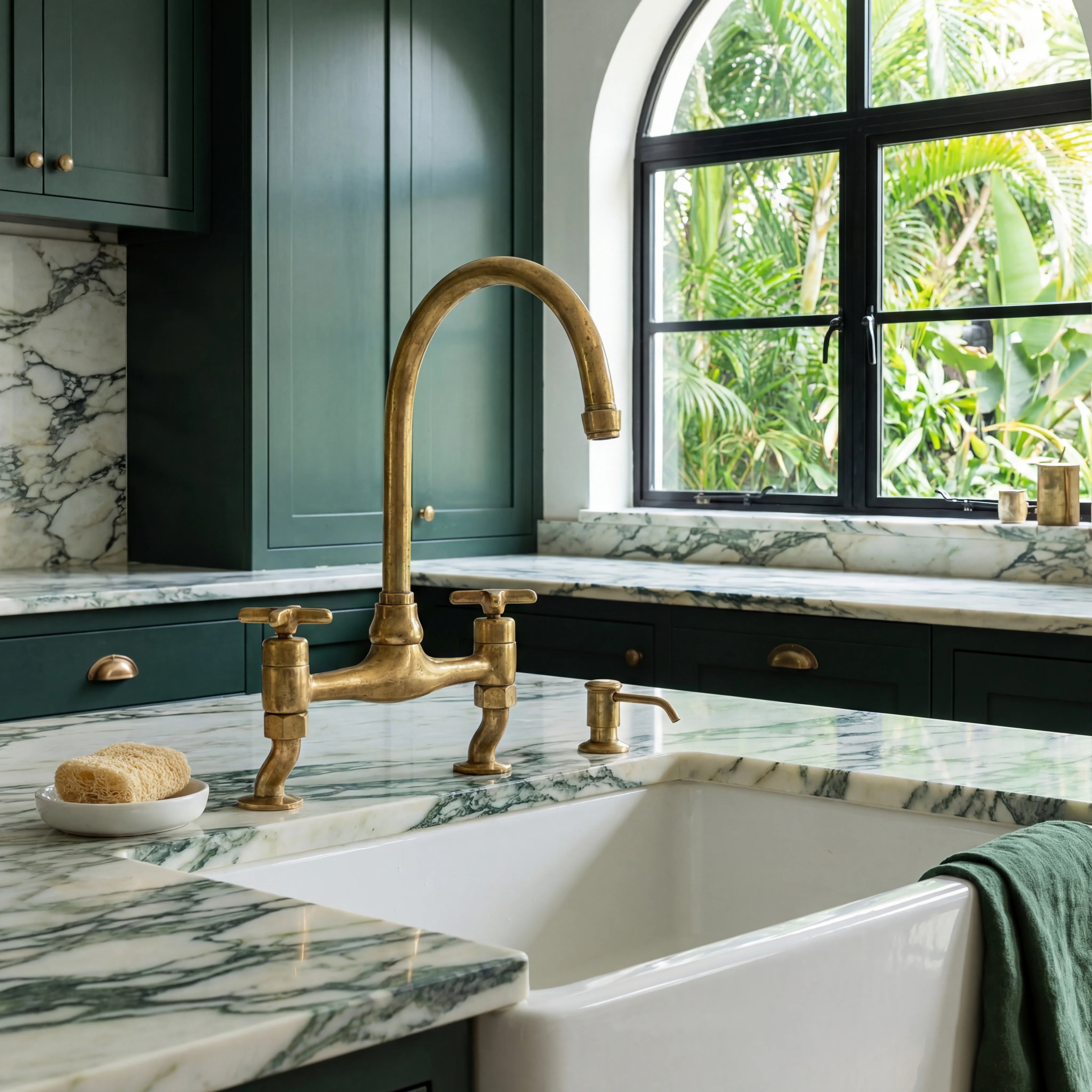 Sena Brass Kitchen Faucet