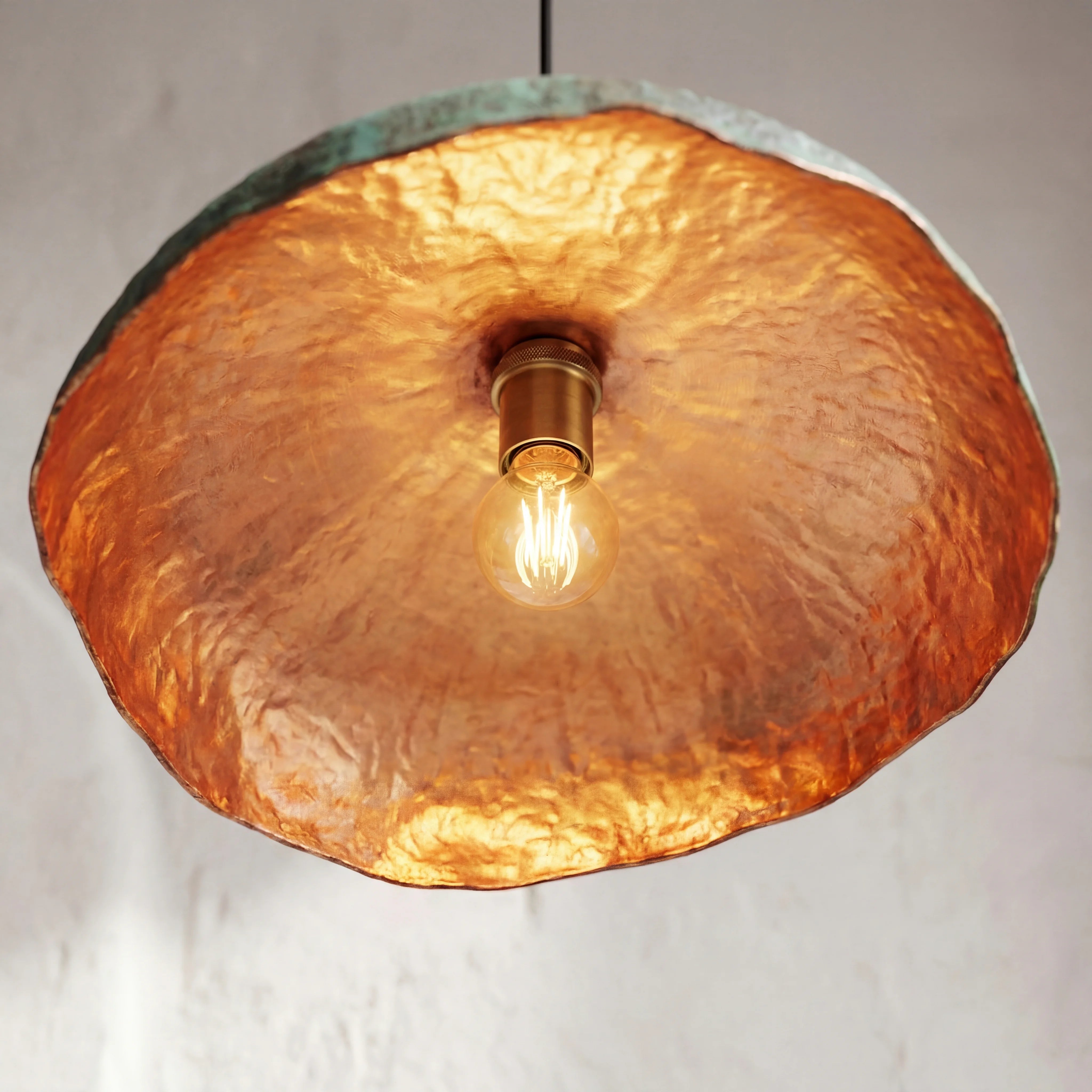 Petal Vintage Copper Hanging Lamp