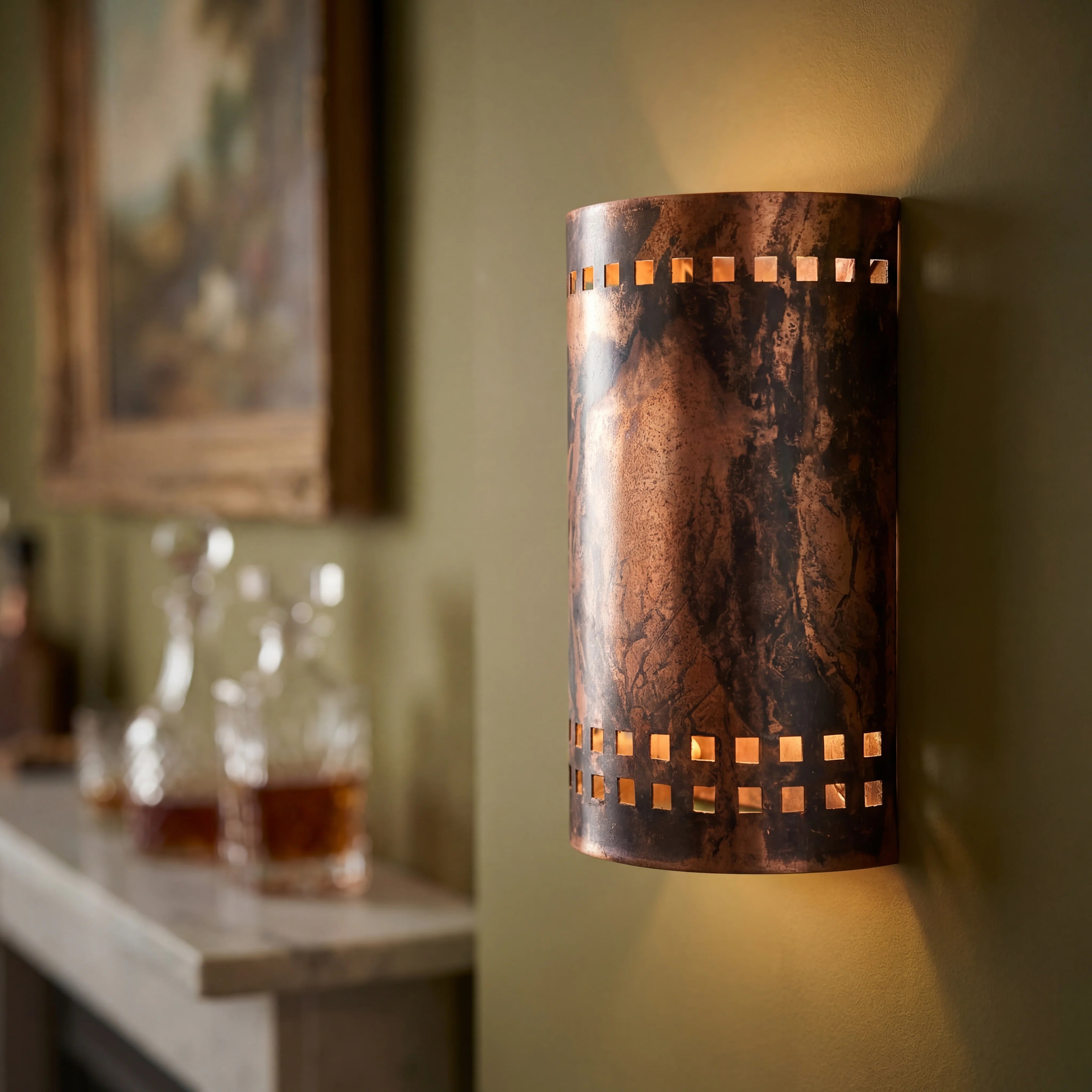Cova Vintage Copper Lamp Sconce