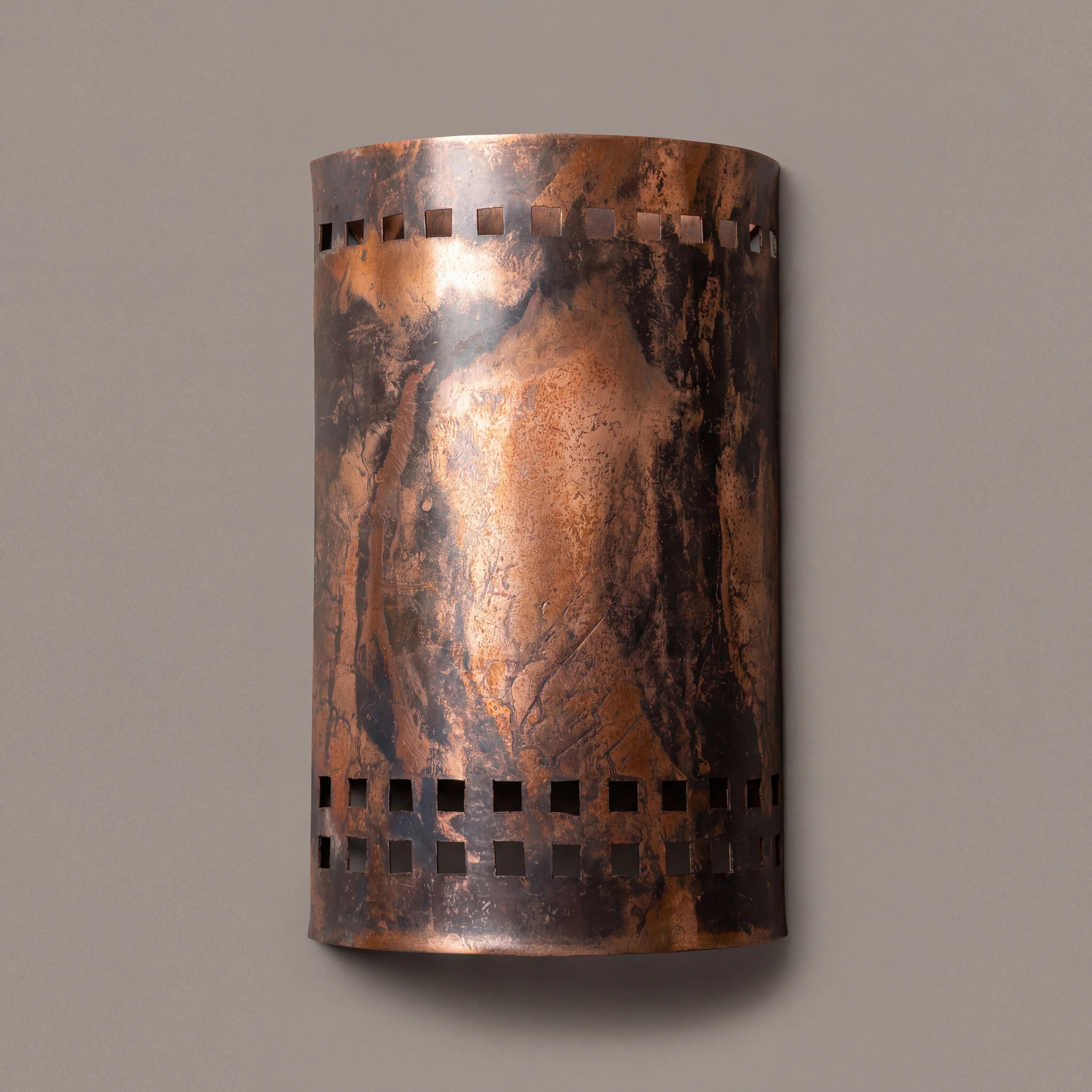 Aplique de lámpara Cova de cobre vintage