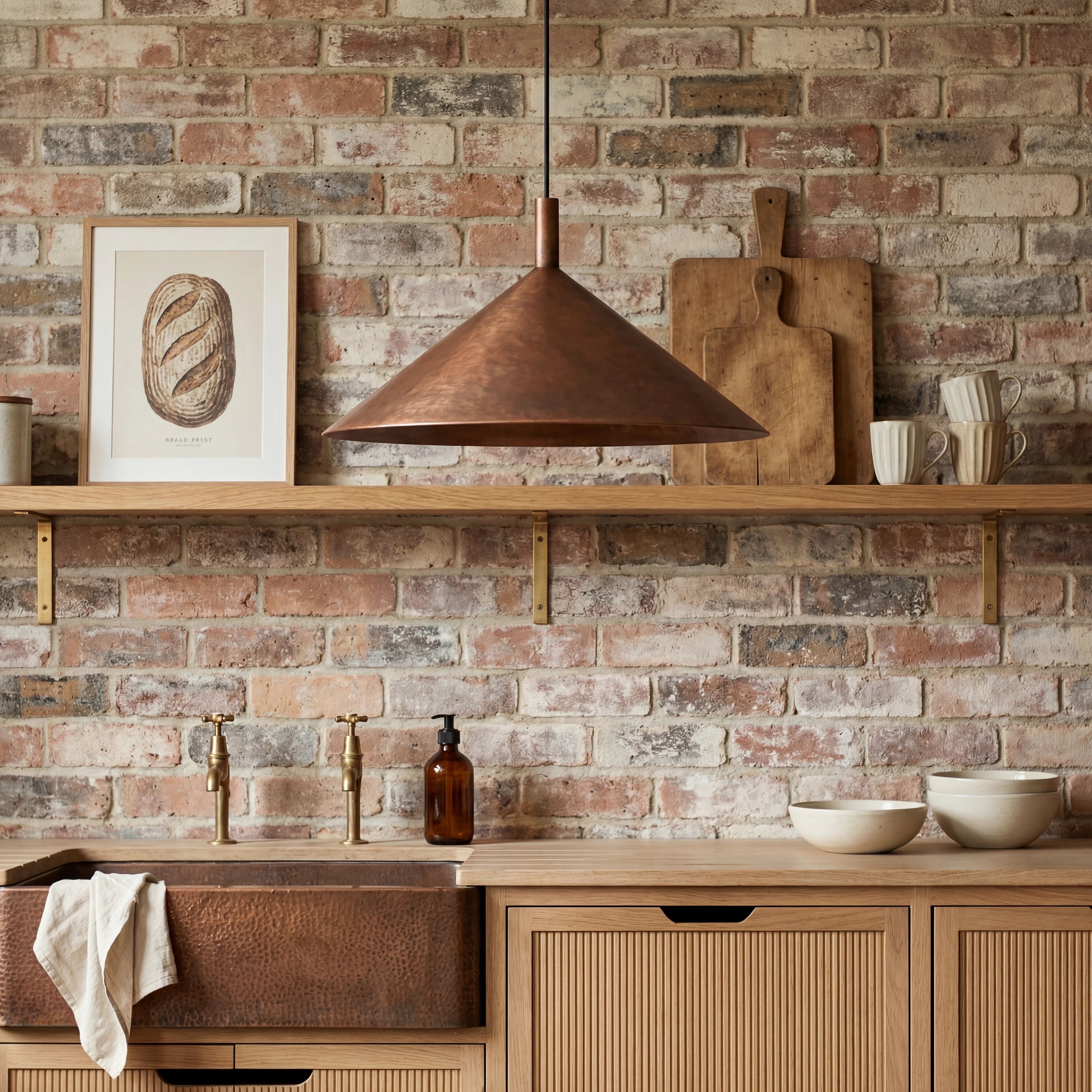 Kono Vintage Copper Pendant Lamp