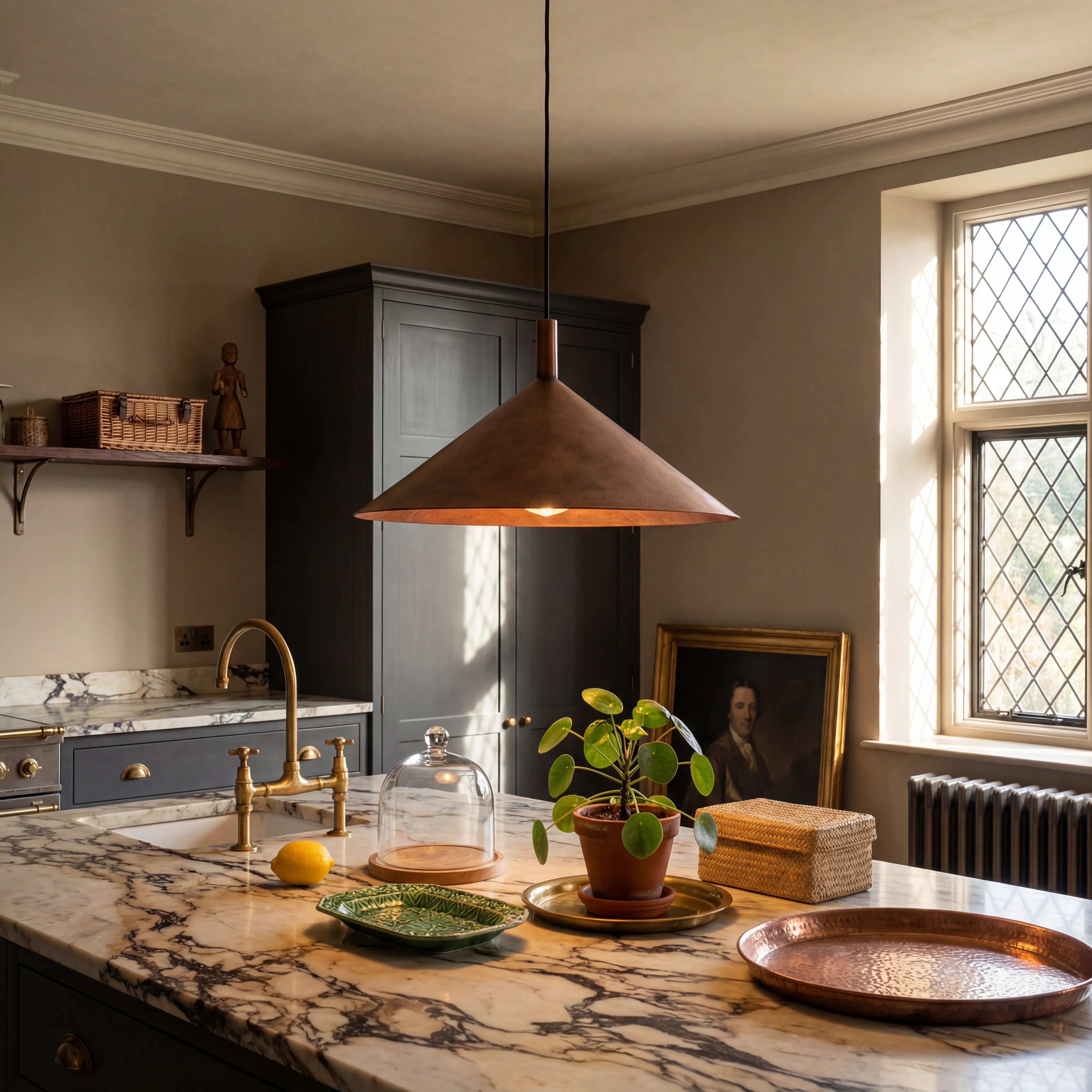 Kono Vintage Copper Pendant Lamp