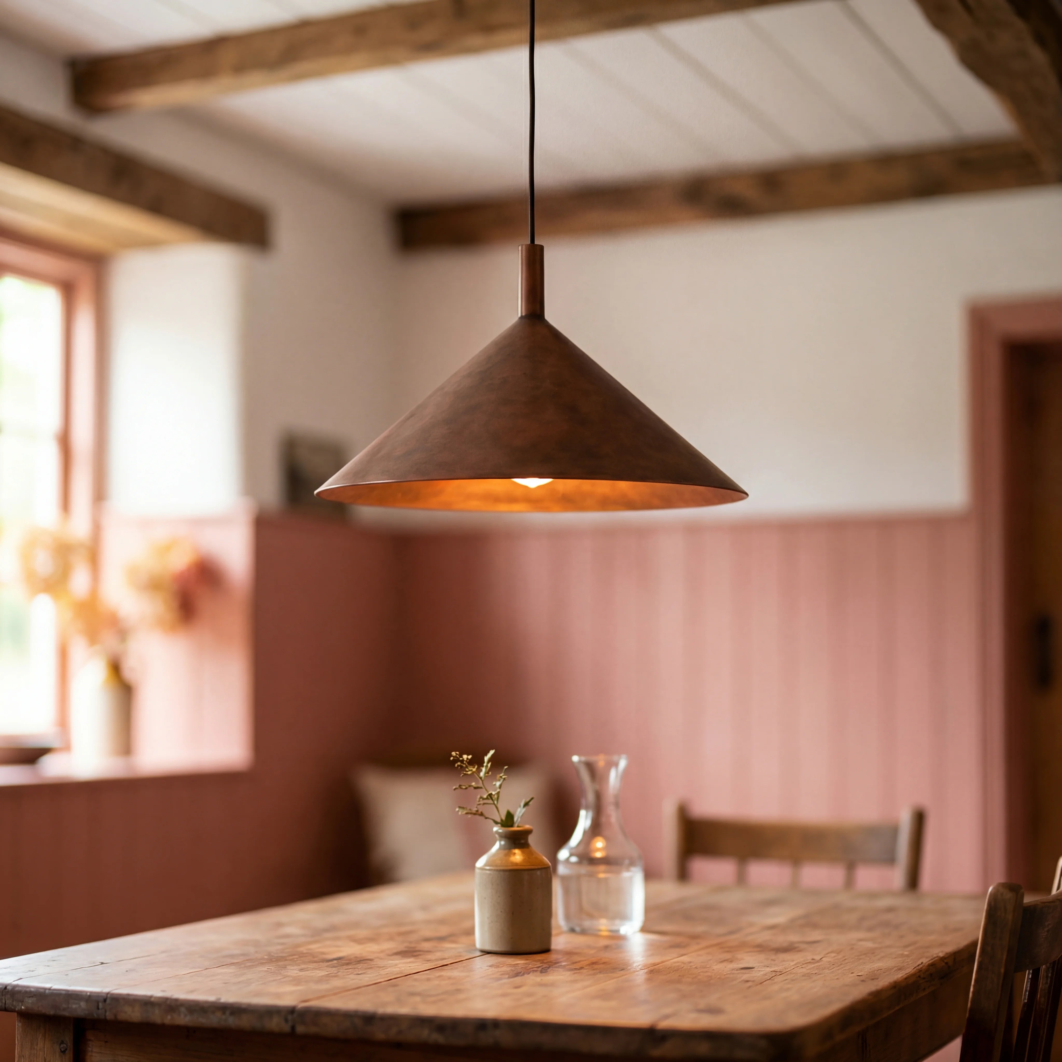 Kono Vintage Copper Pendant Lamp