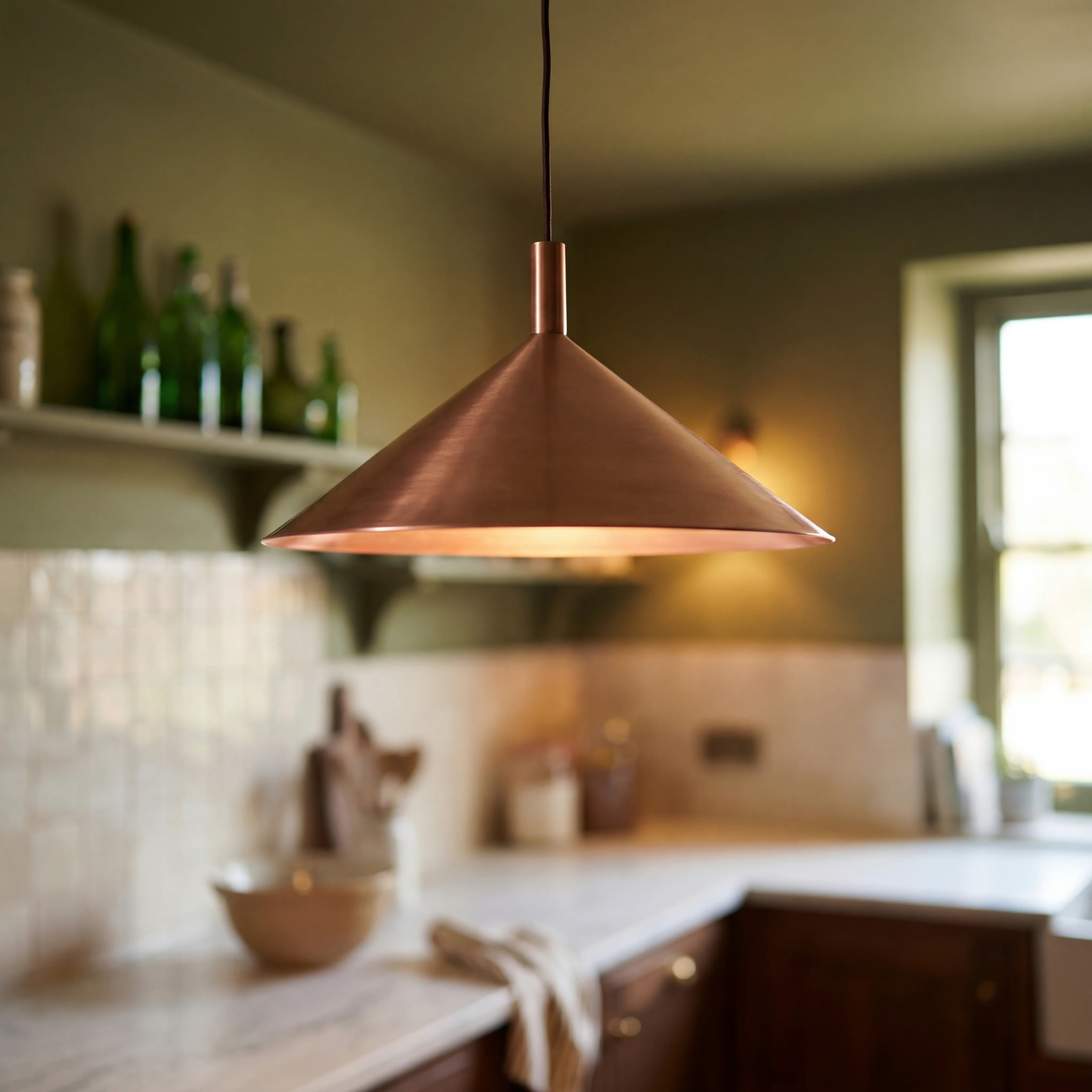 Kono Vintage Copper Pendant Lamp